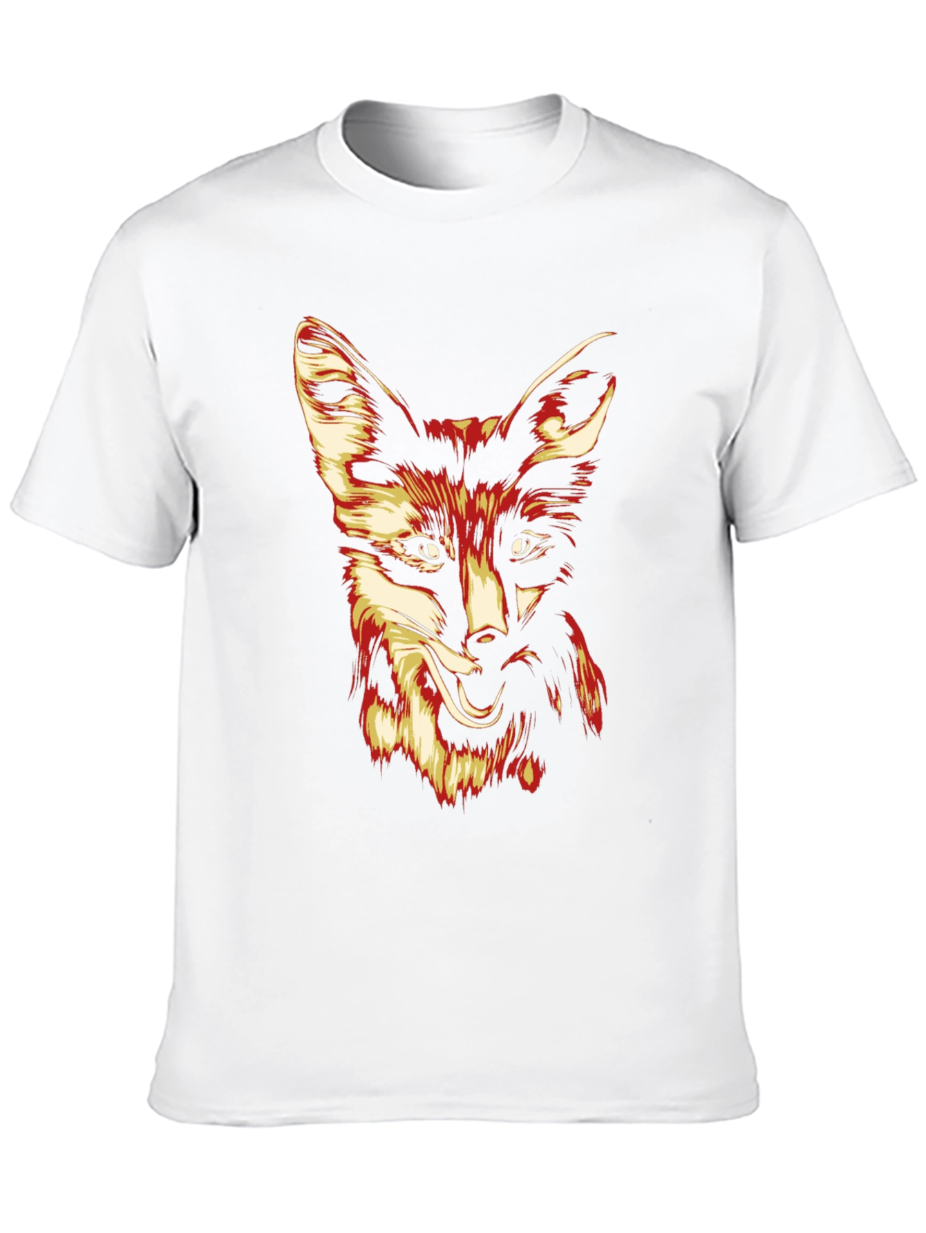 Black Fox Graphic Print Tee - Stylish Men's Black T-Shirt view 10