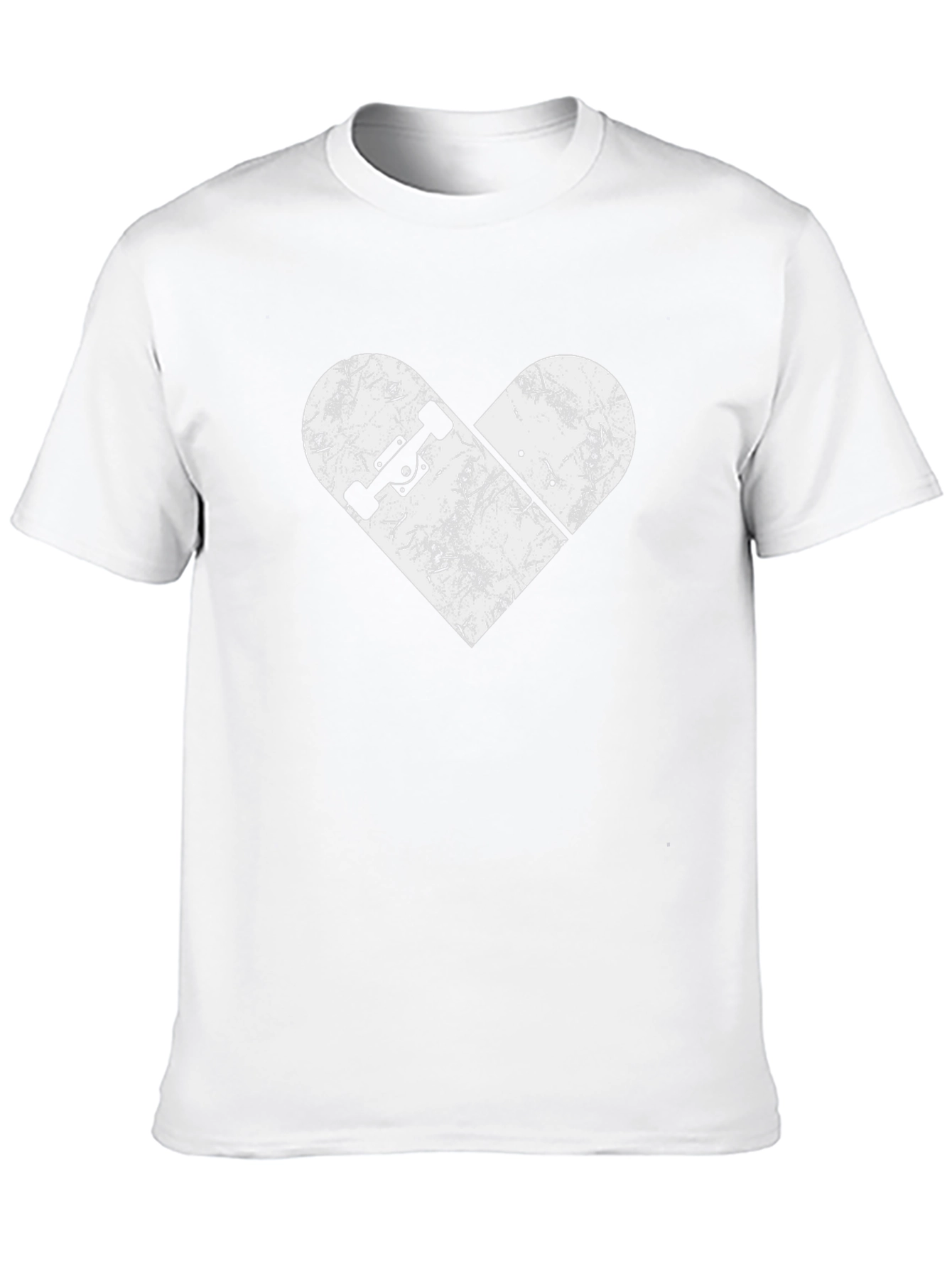 Black Skateboard Heart Graphic Tee - Cool Skater Design view 10