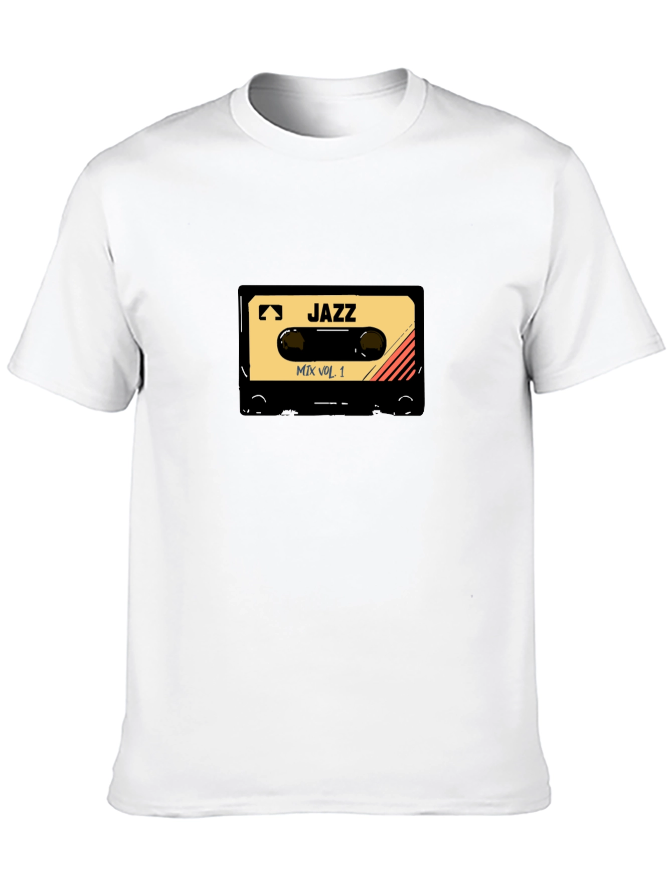 Black Jazz Mix Vol. 1 Cassette Tape Graphic T-Shirt view 10