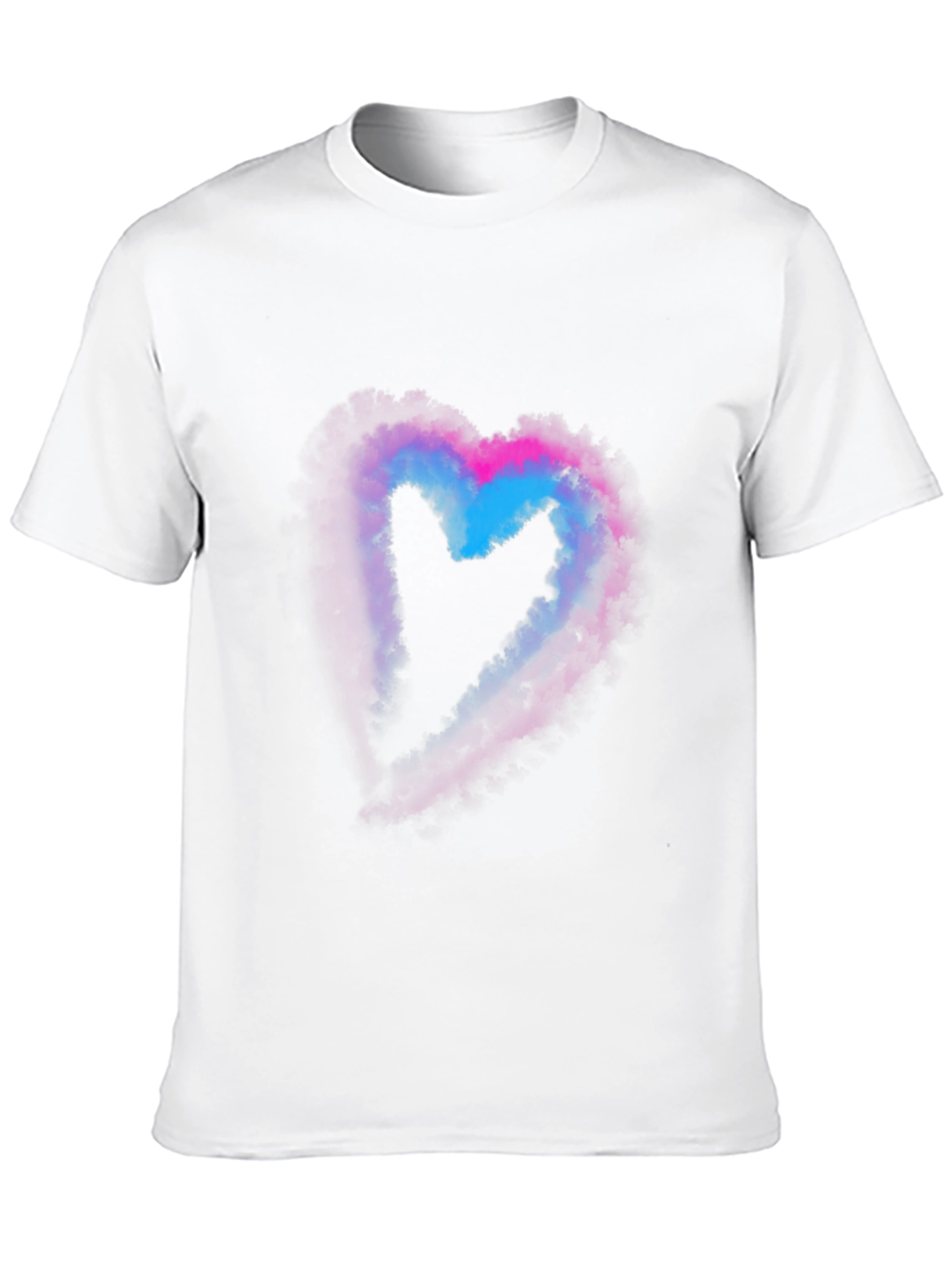 Black Heart Nebula Graphic Print Black T-Shirt view 10