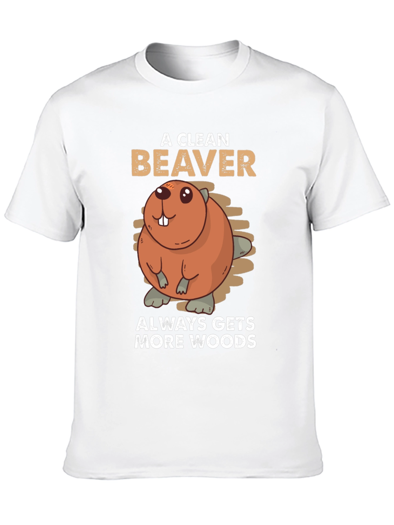 Black A Clean Beaver Always Gets More Woods T-Shirt view 10