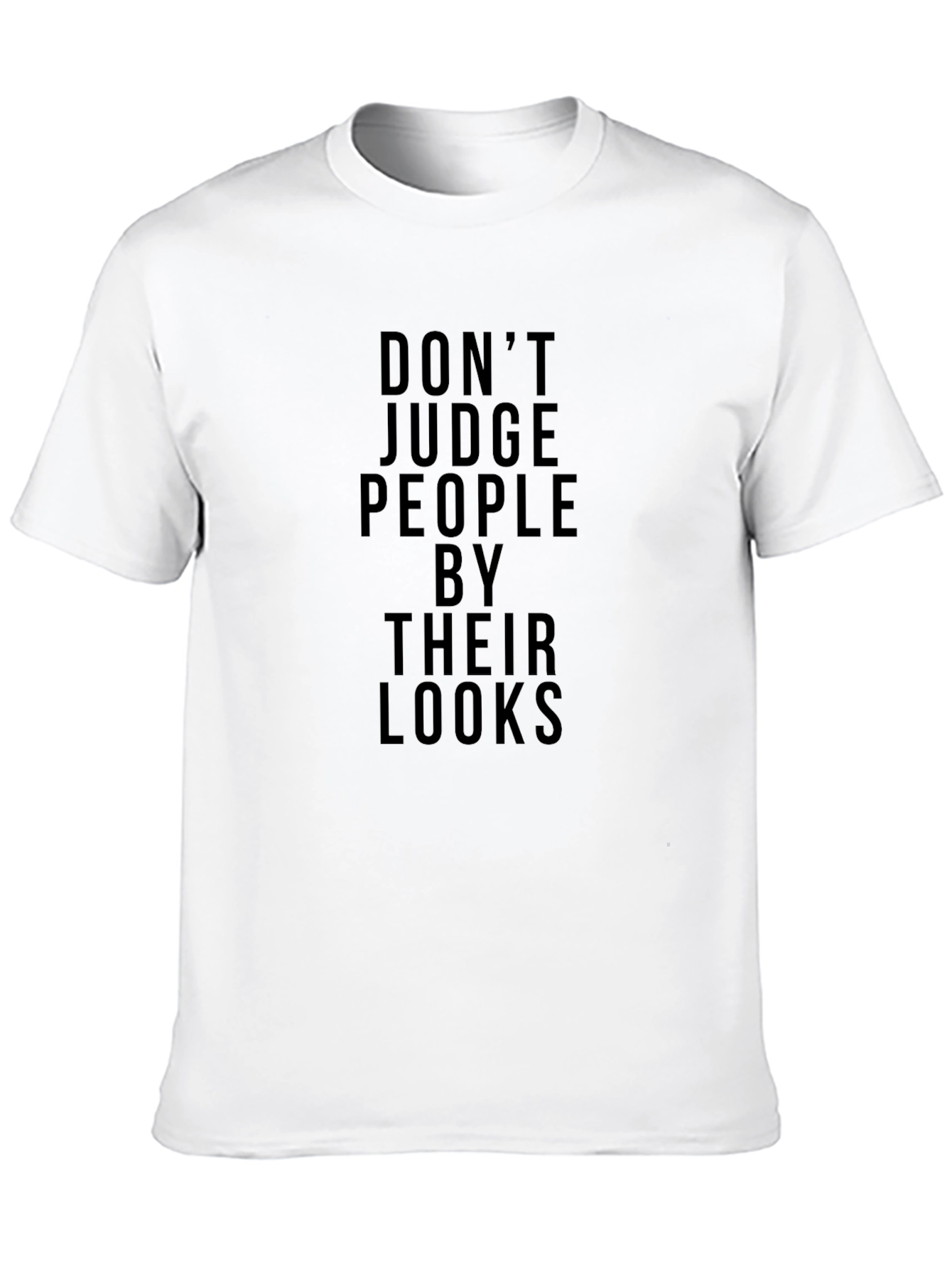 Black Don't Judge People Graphic Tee - Stylish Black T-Shirt view 10
