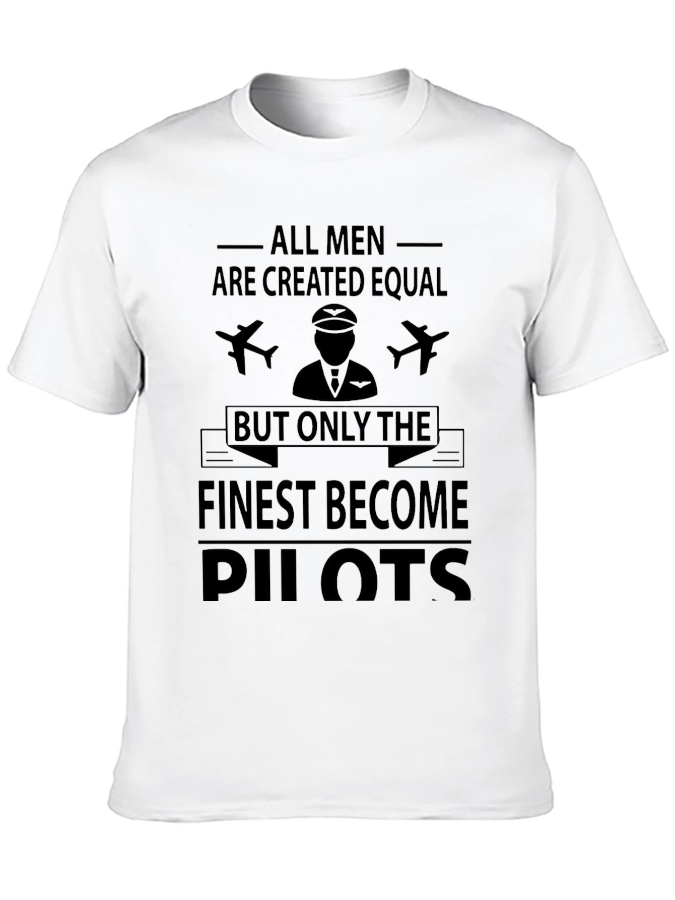 Black Finest Pilots T-Shirt - All Men Are Created Equal view 10
