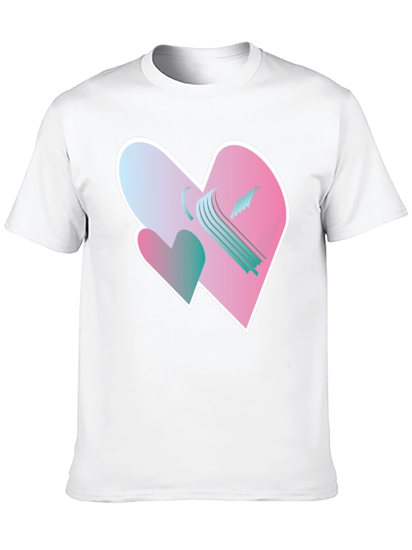 Black Heart Harp Graphic Tee - Modern Design view 10