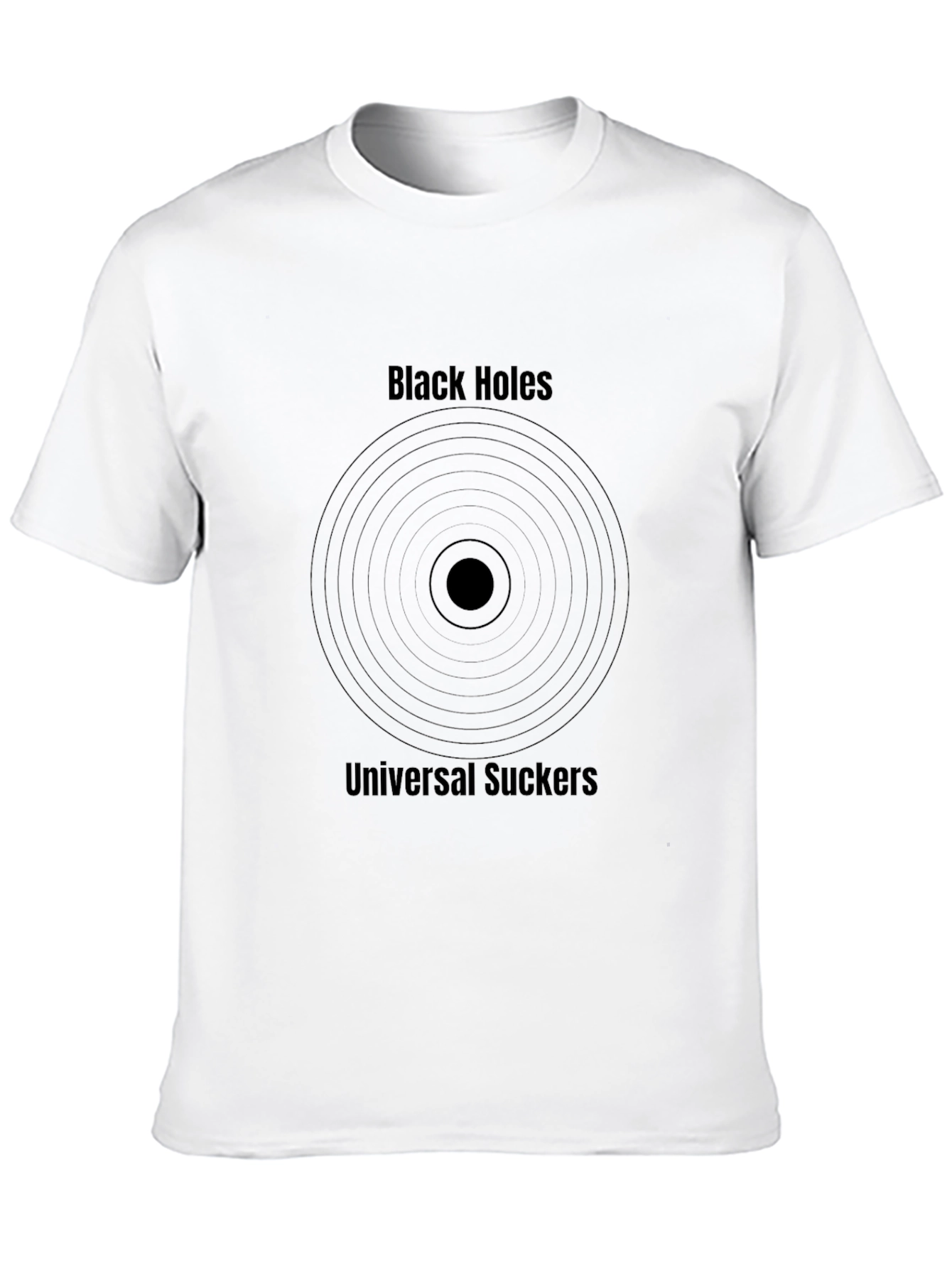 Black Black Holes Universal Suckers Graphic T-Shirt view 10