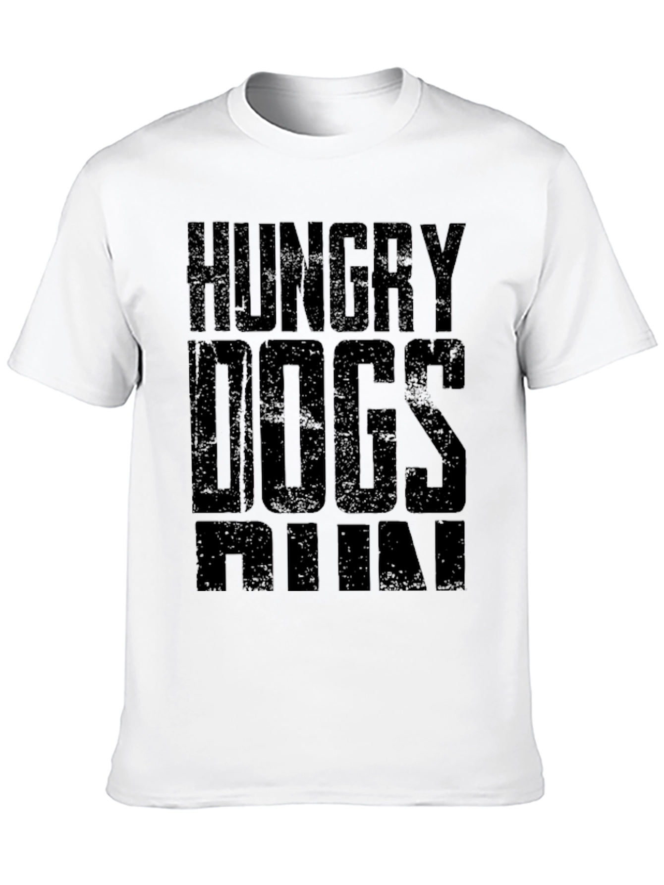 Black Hungry Dogs Run Black Graphic T-Shirt view 10