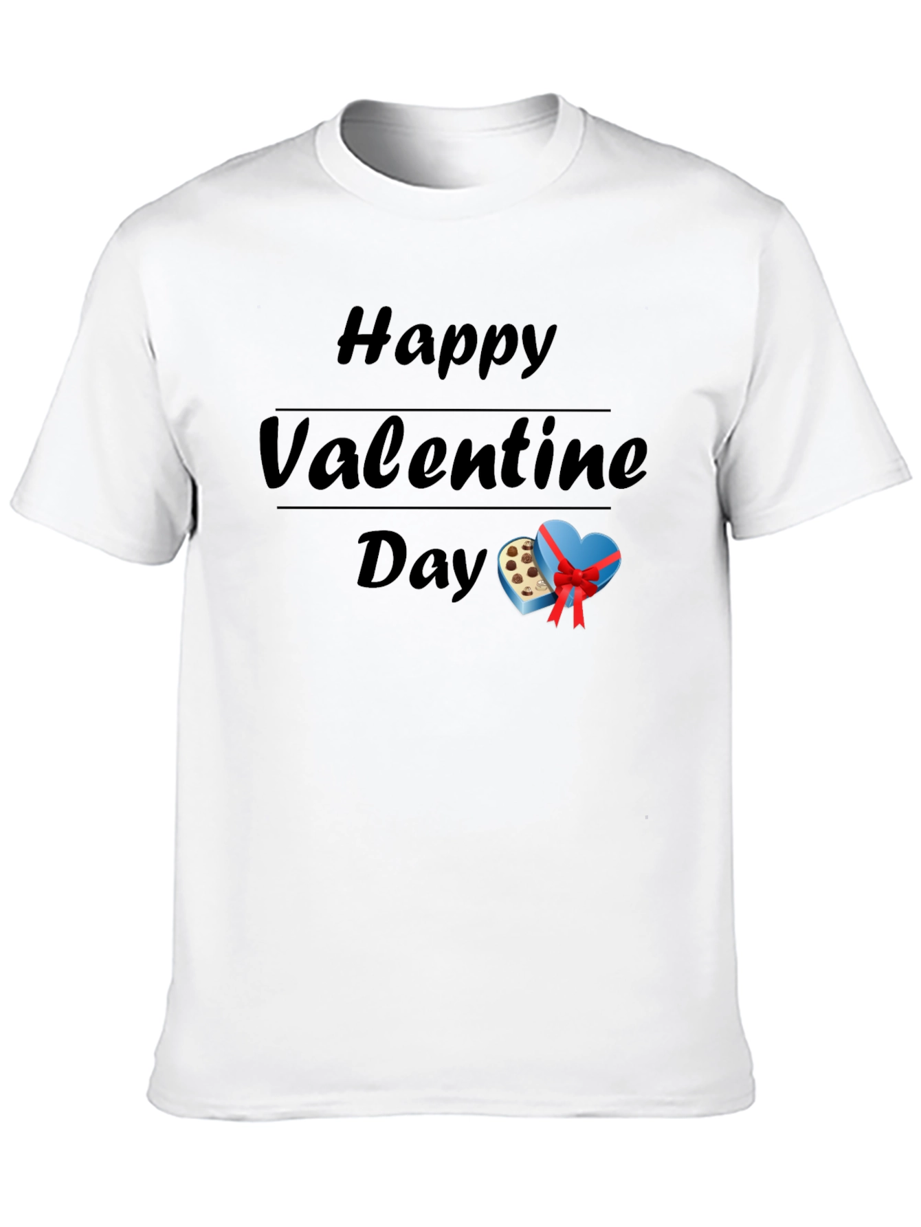 Black Happy Valentine's Day Graphic Tee view 10