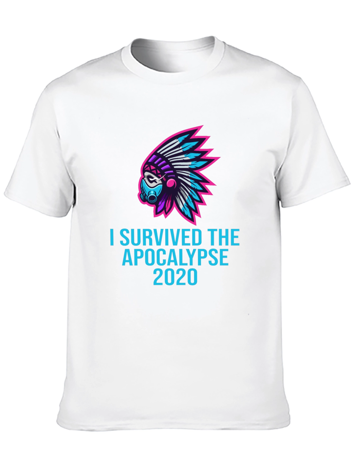 Black I Survived the Apocalypse 2020 T-Shirt view 10