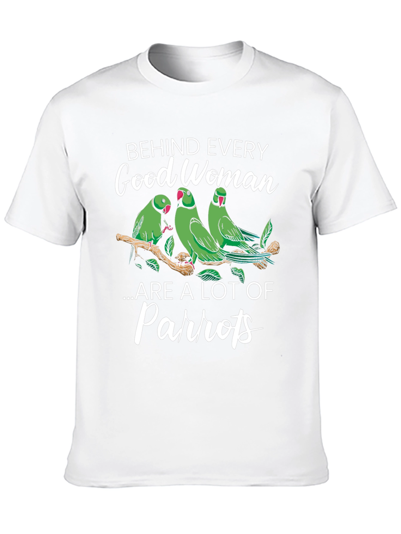 Black Good Woman & Parrot T-Shirt view 10