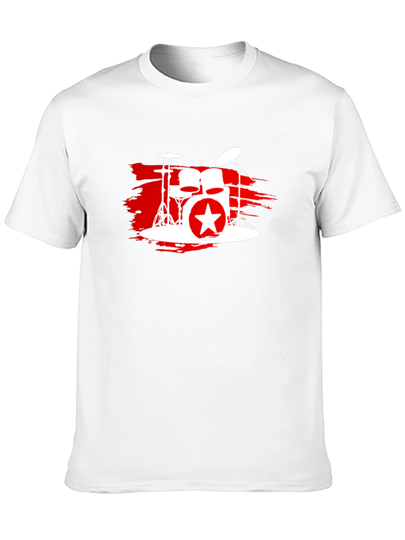 Black Drum Kit Star Graphic T-Shirt - Black view 10