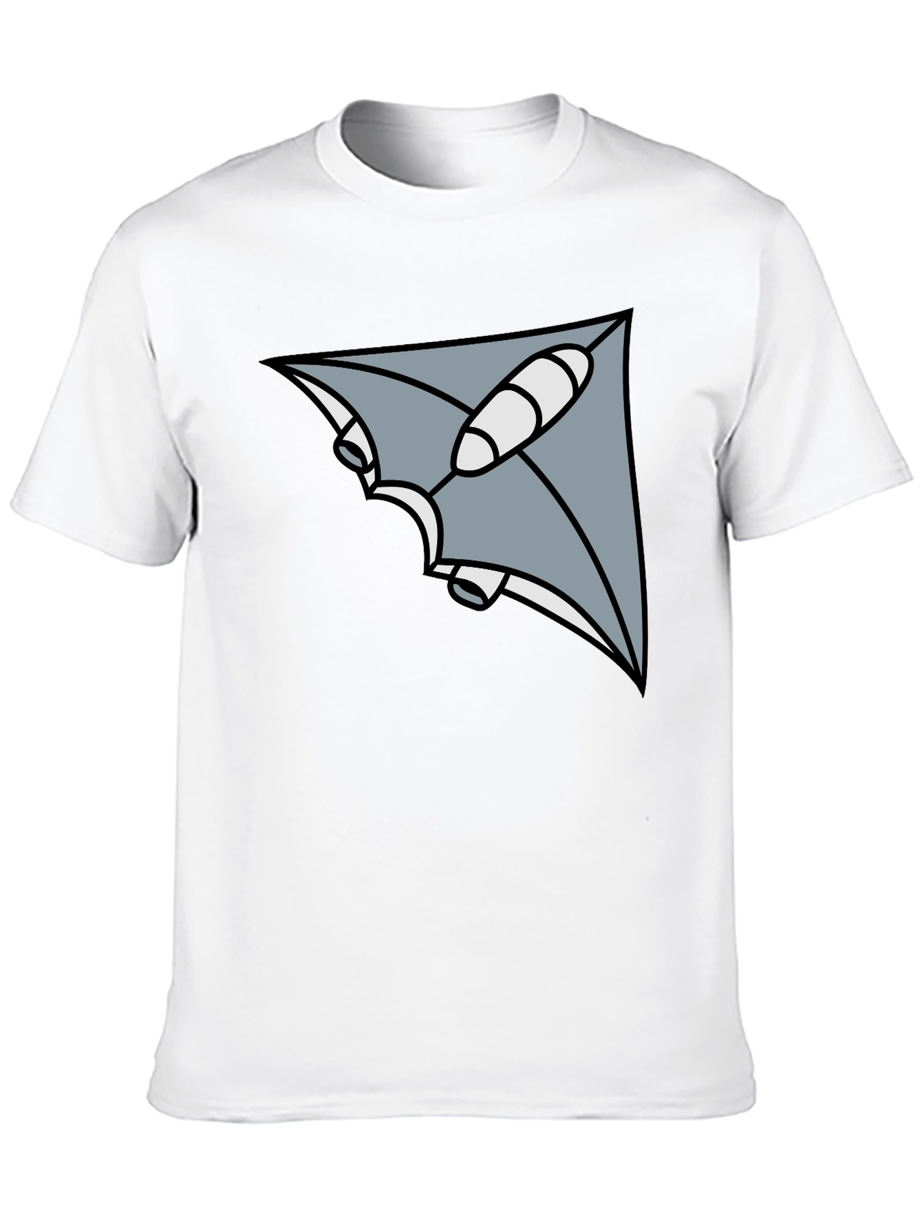 Black Geometric Ray Black T-Shirt view 10