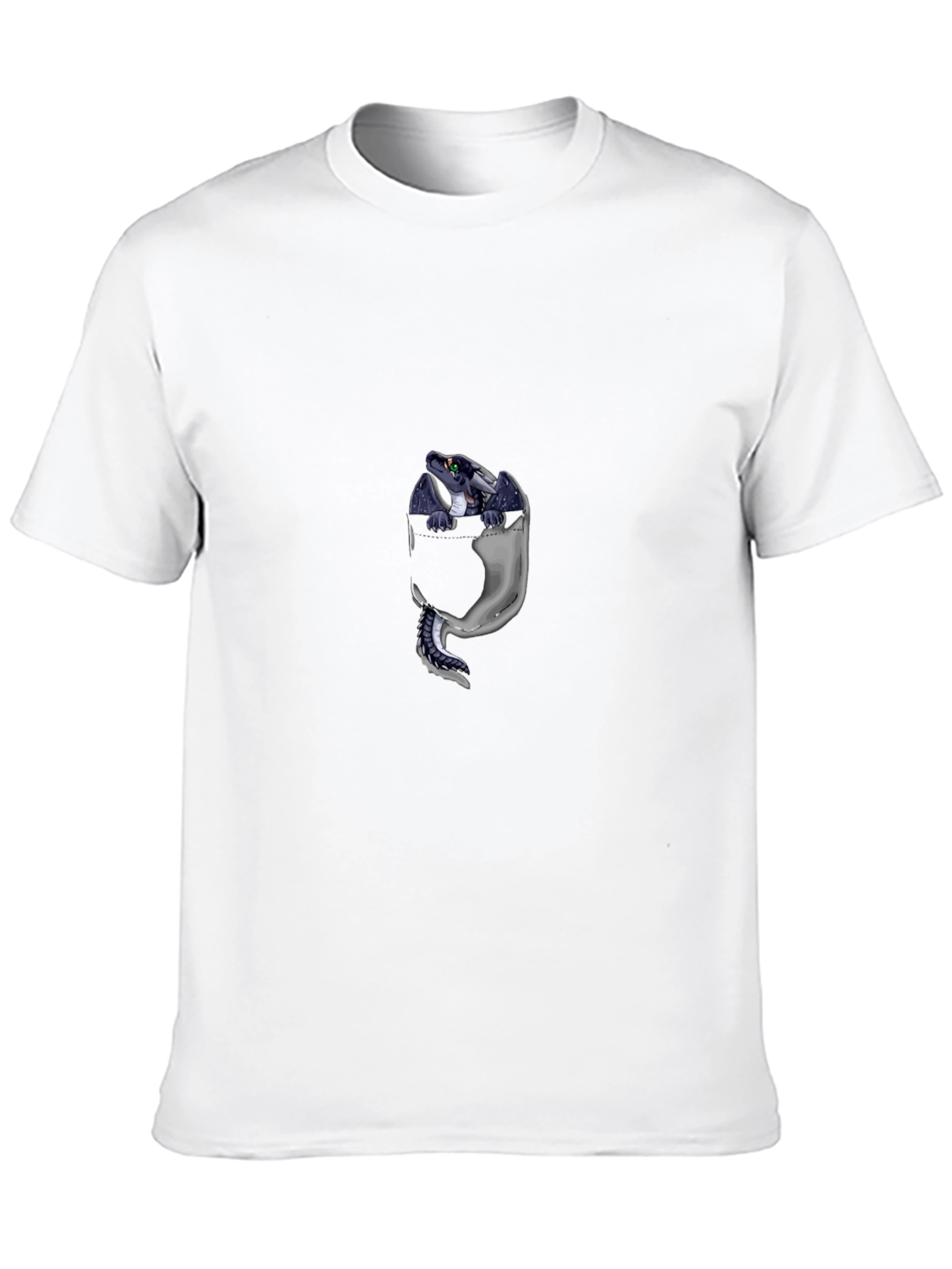 Black Dragon Pocket Graphic T-Shirt - Black view 10