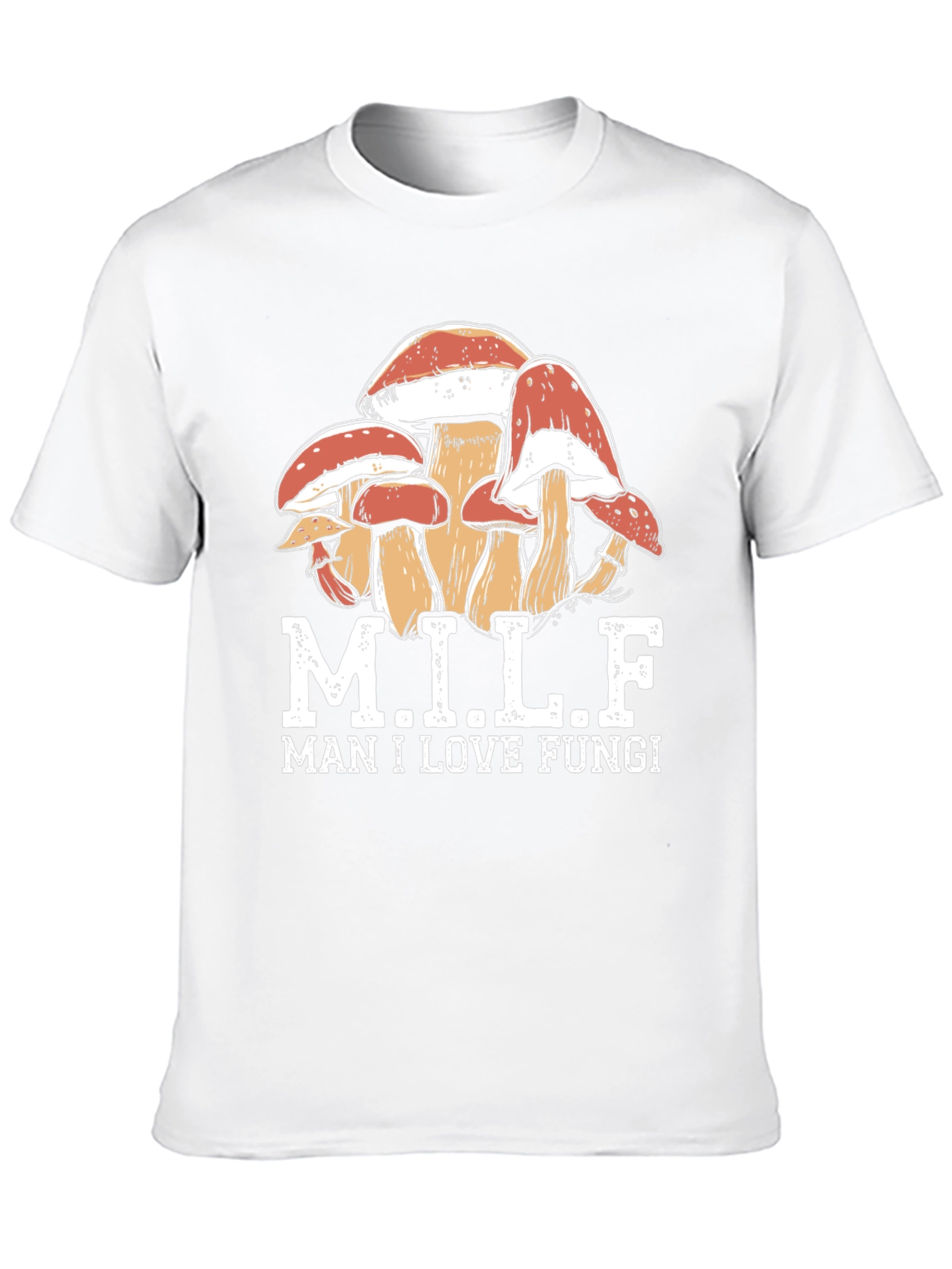 Black MILF Man I Love Fungi T-Shirt view 10