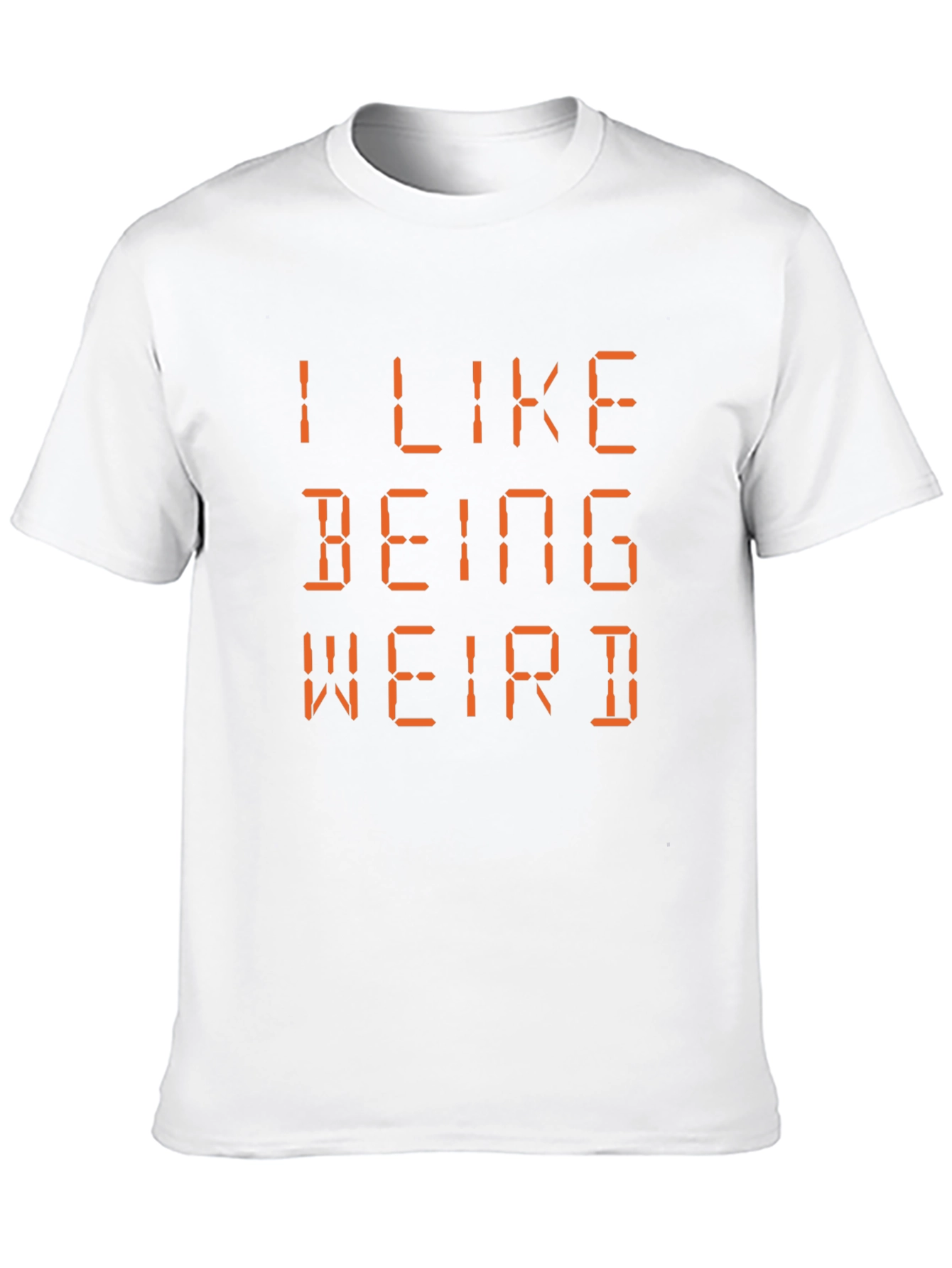 Black I Like Being Weird Black T-Shirt view 10