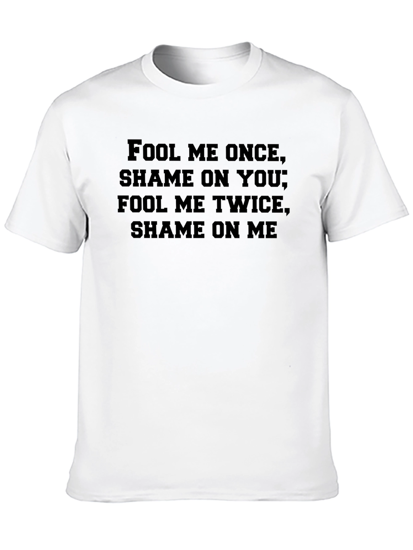 Black Fool Me Once Graphic Tee view 10