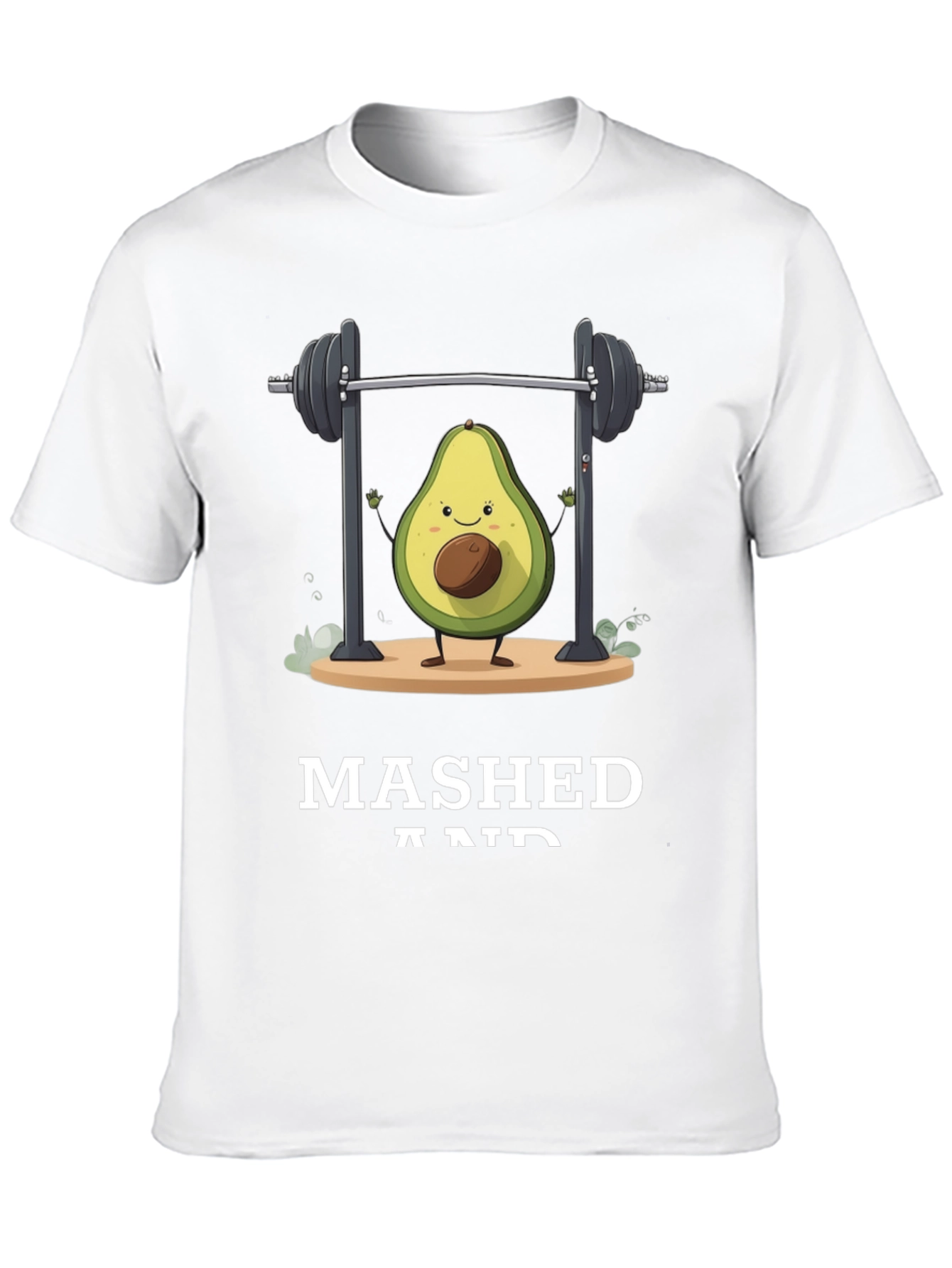 Black Mashed and Ripped Avocado Gym T-Shirt view 10