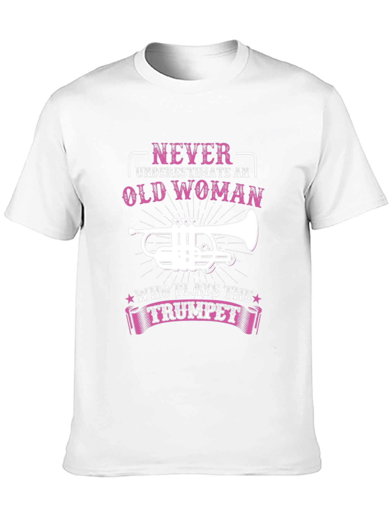Black Never Underestimate Old Woman Trumpet Player T-Shirt view 10