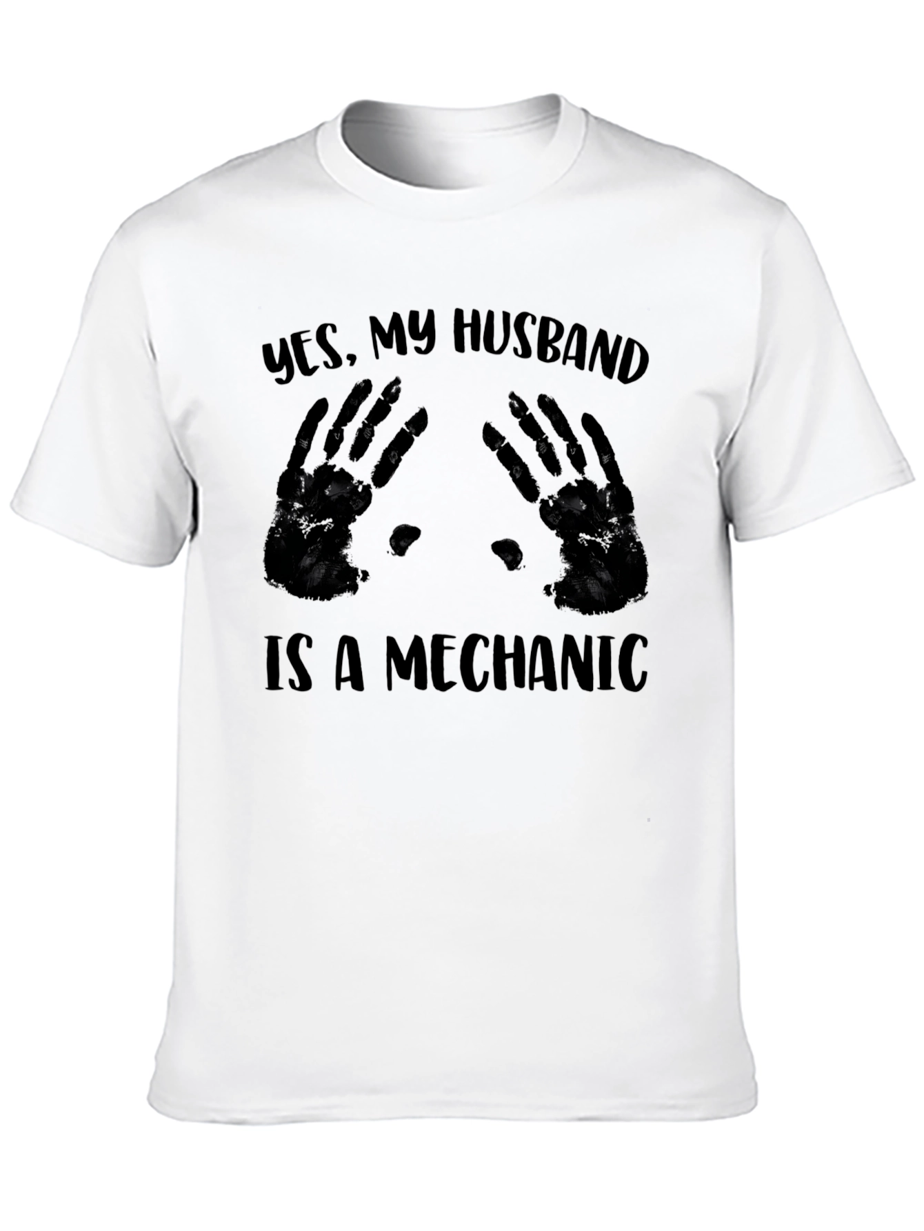 Black Mechanic Husband T-Shirt view 10