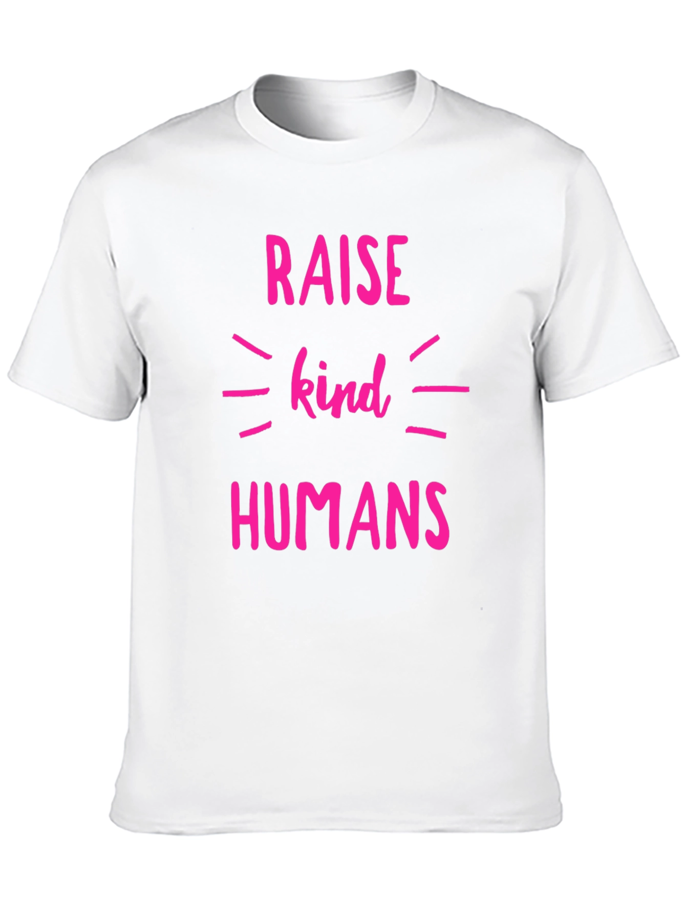 Black Raise Kind Humans T-Shirt - Black Crew Neck Tee view 10