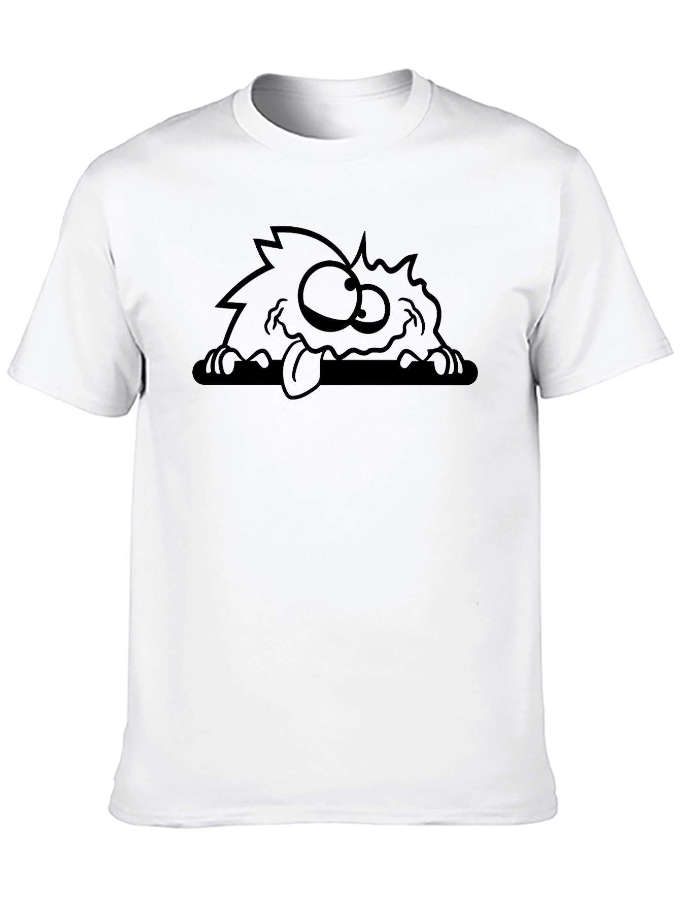 Black Monster Graphic Tee - Funny Creature Design view 10
