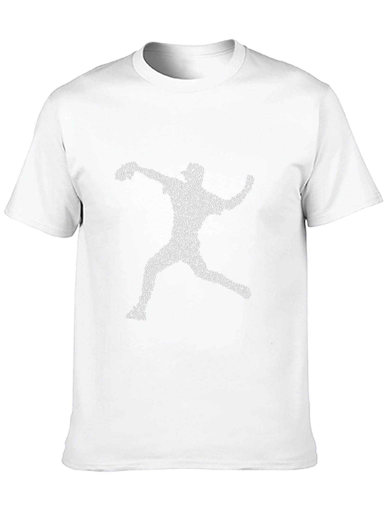 Black Baseball Pitcher T-Shirt - Unique Silhouette Graphic Tee view 10