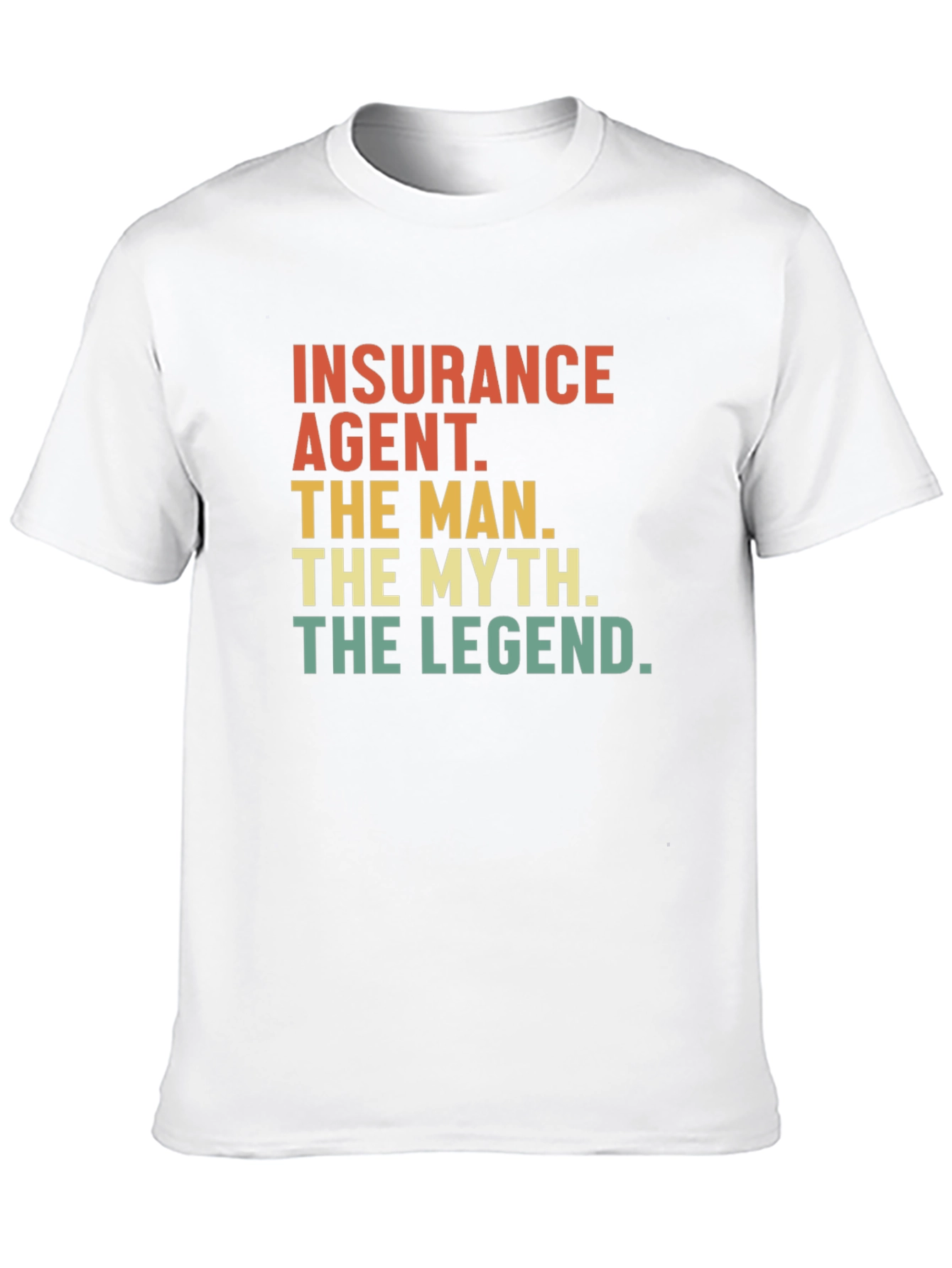 Black Insurance Agent - The Man, Myth, Legend Tee view 10