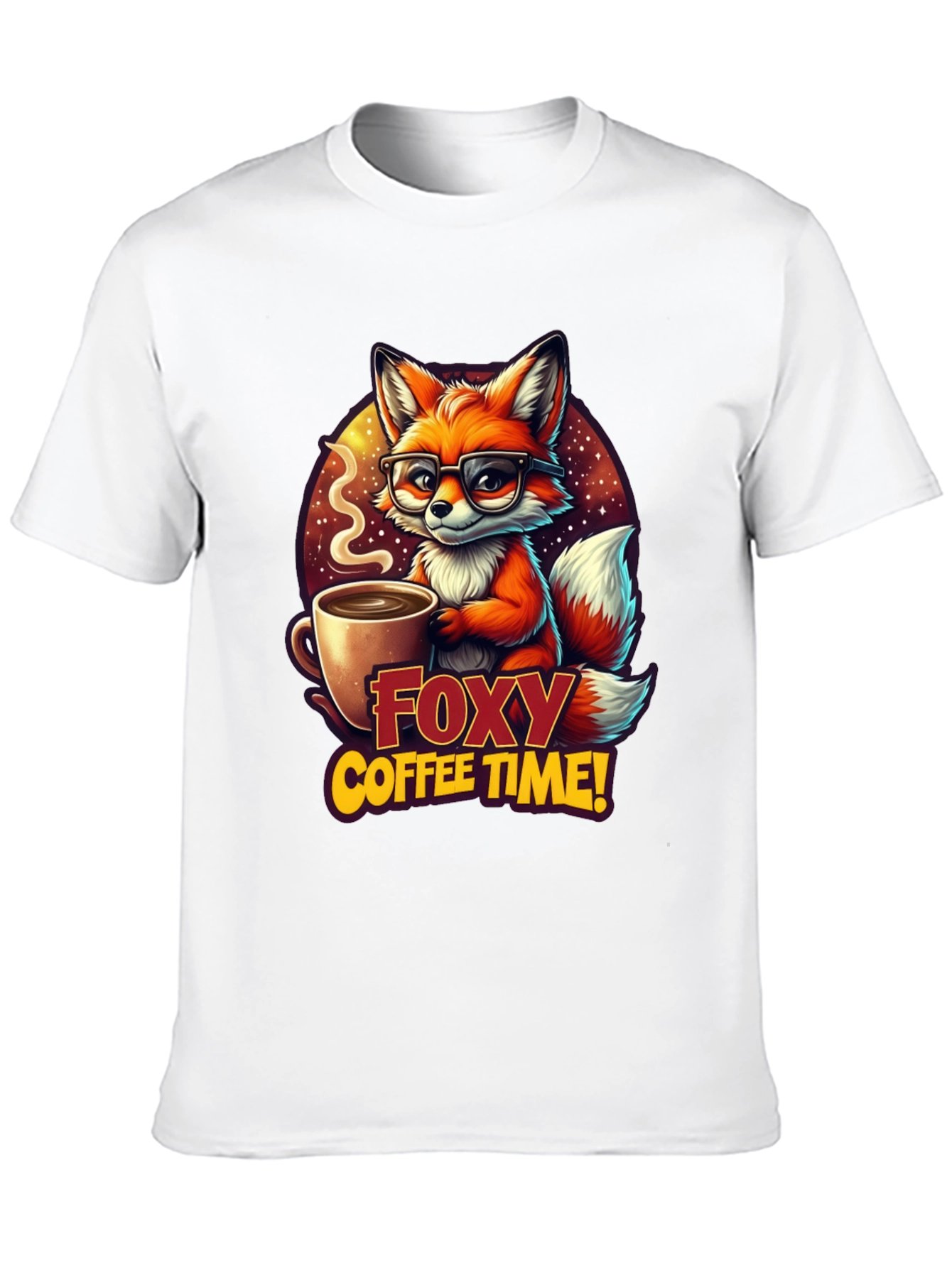 Black Foxy Coffee Time Graphic T-Shirt view 10