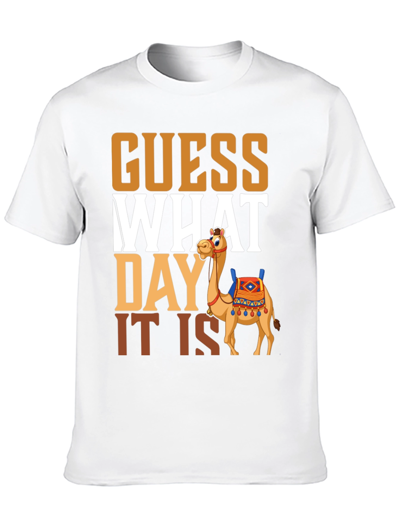 Black Guess What Day It Is Camel Hump Day T-Shirt view 10