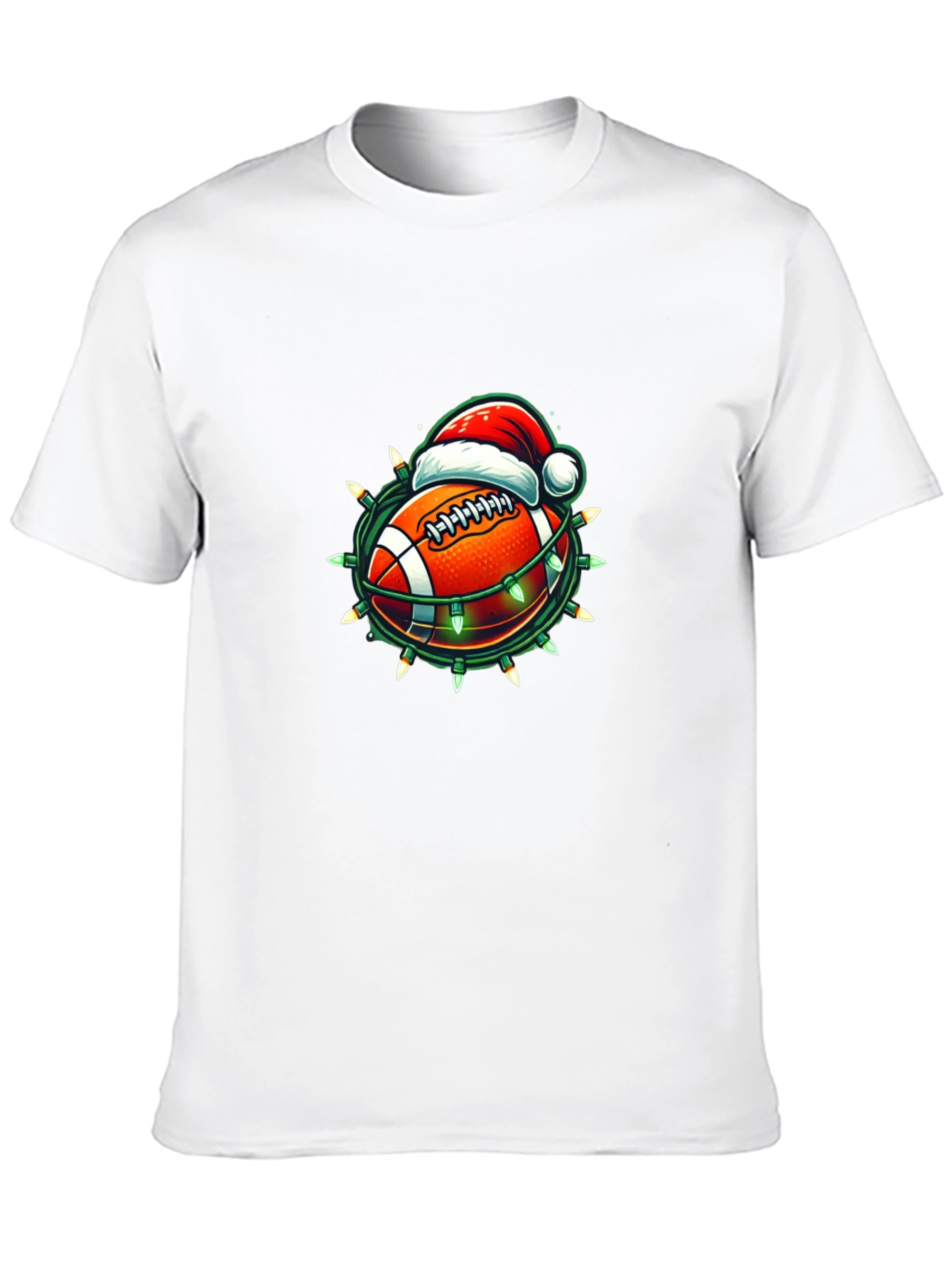 Black Festive Football T-Shirt view 10