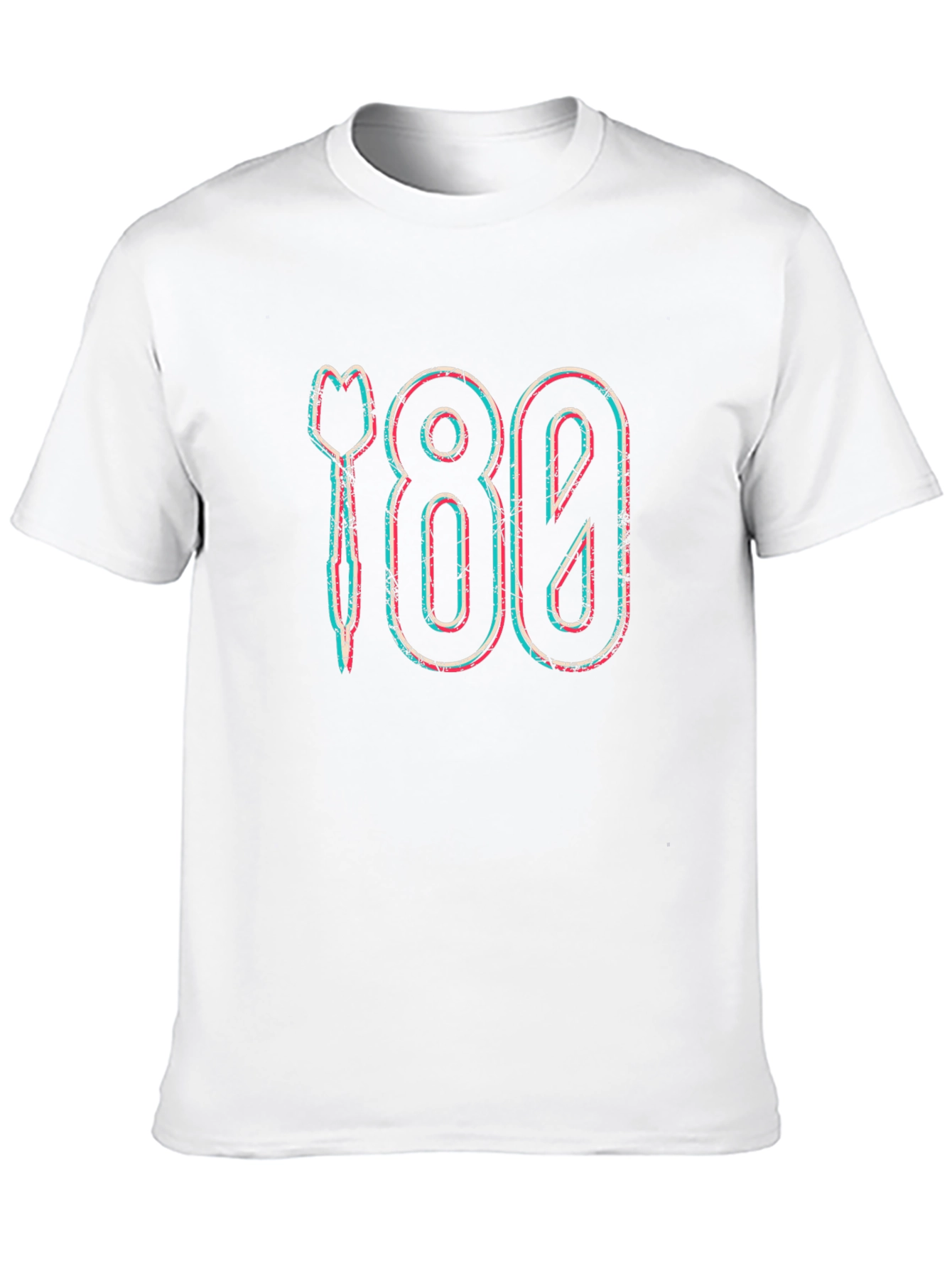 Black Retro 180 Darts Graphic T-Shirt view 10