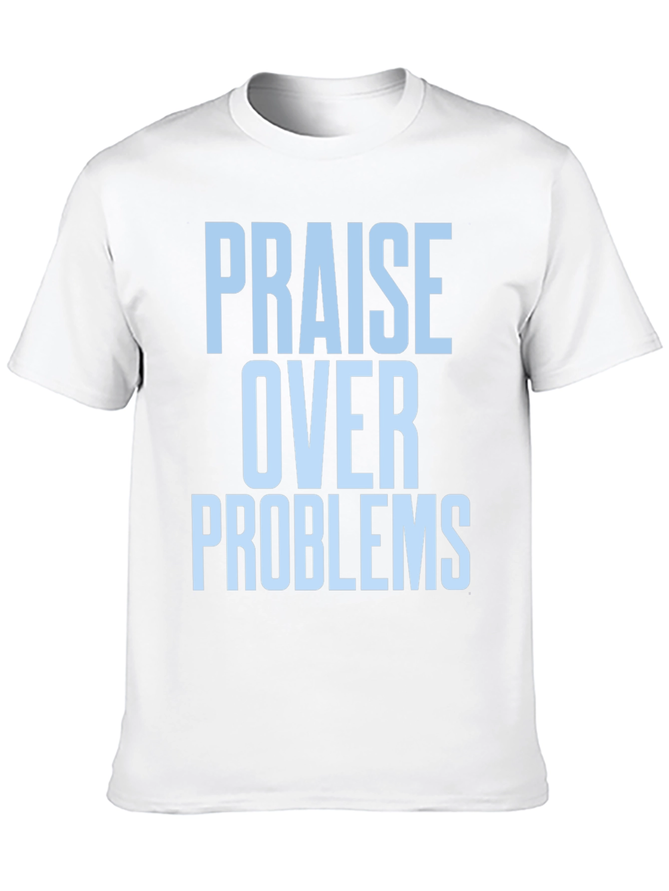 Black Praise Over Problems Graphic Tee - Black view 10