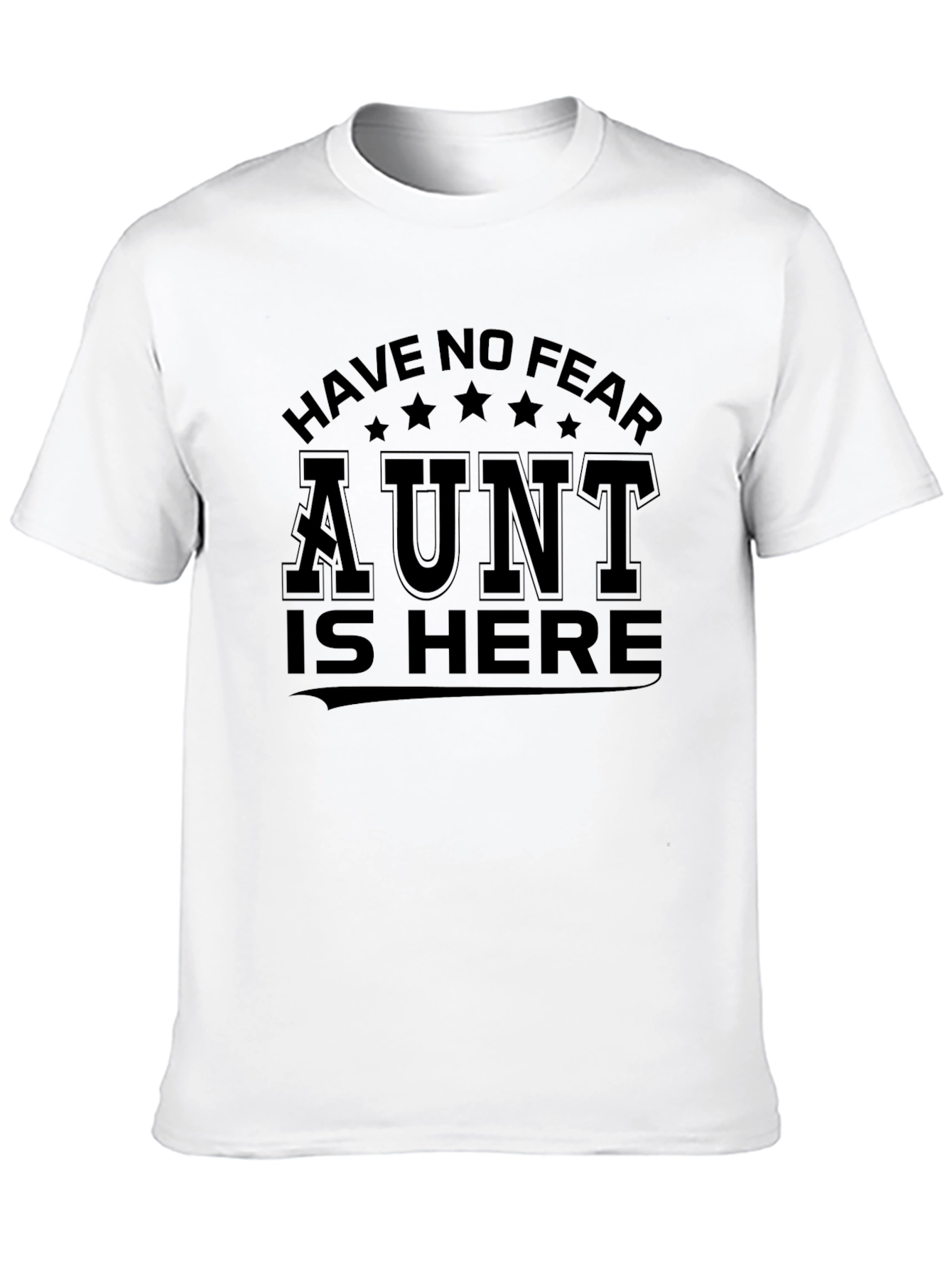 Black Have No Fear Aunt Is Here Funny T-Shirt view 10