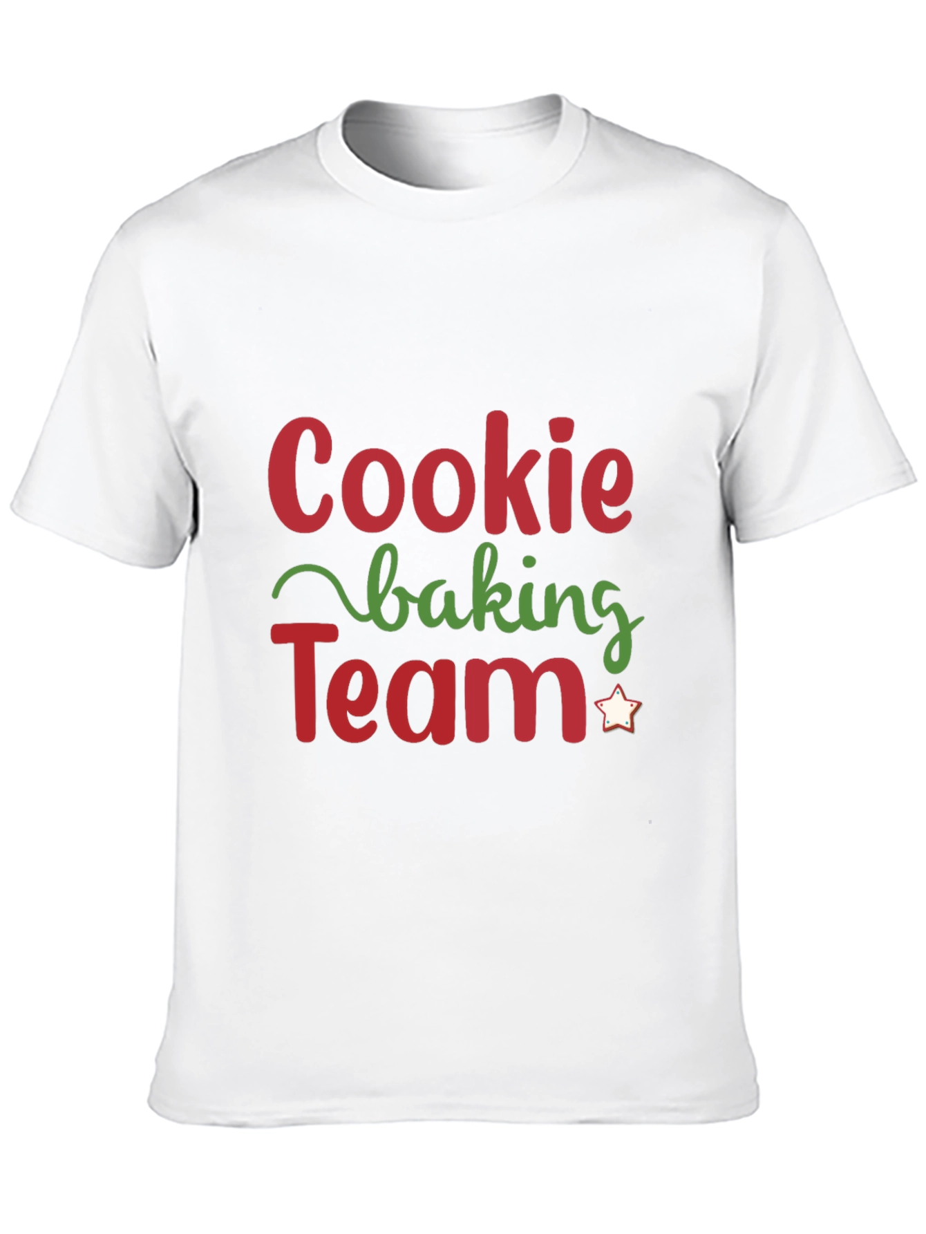 Black Cookie Baking Team Holiday T-Shirt view 10