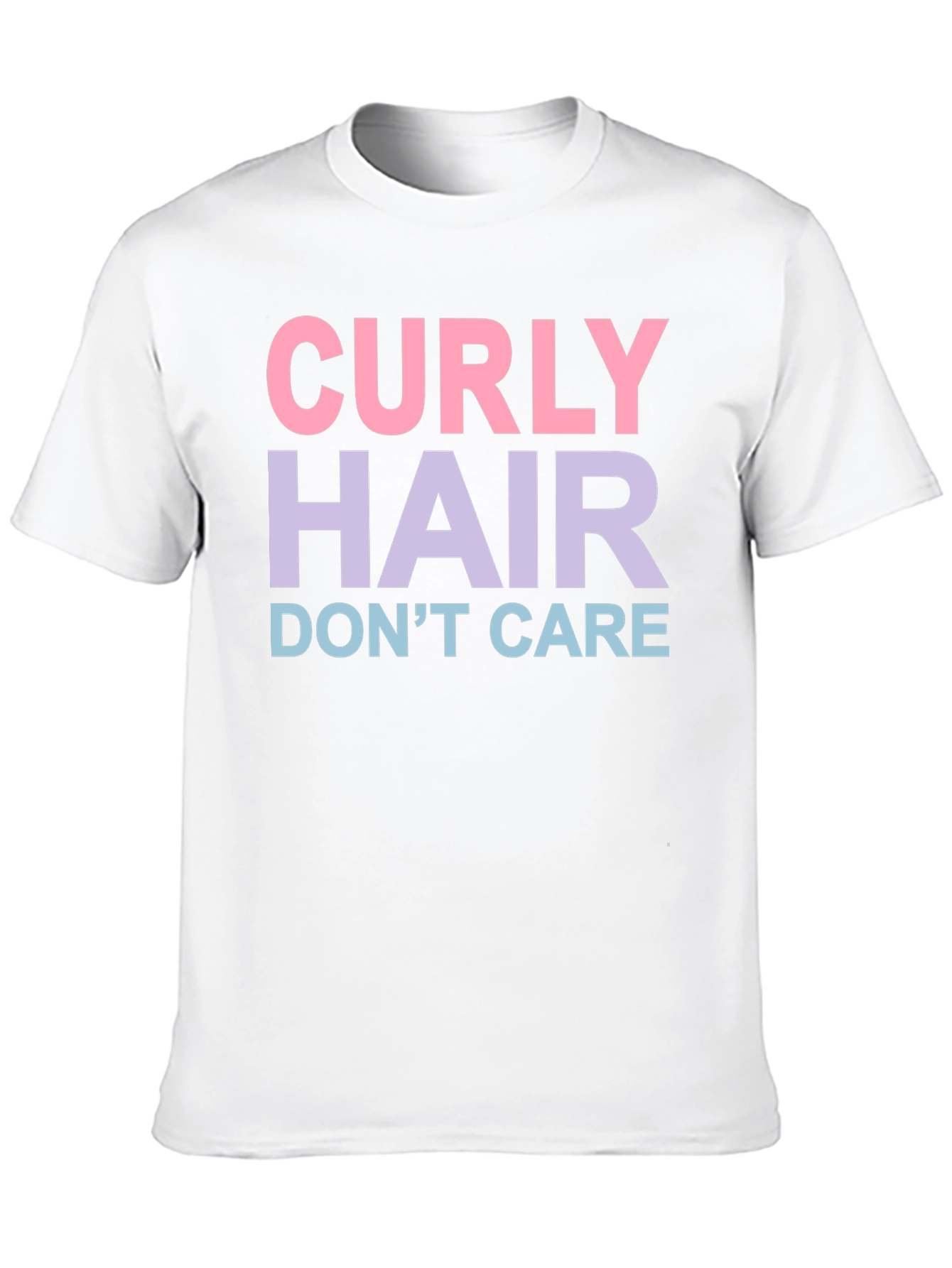 Black Curly Hair Don't Care Graphic T-Shirt view 10