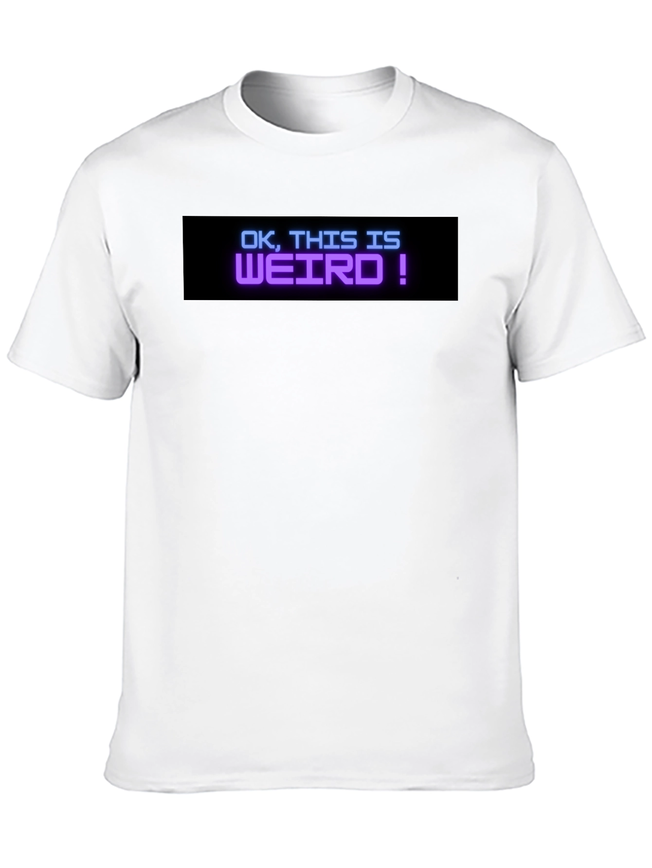 Black OK, This Is Weird! Graphic Tee - Black view 10