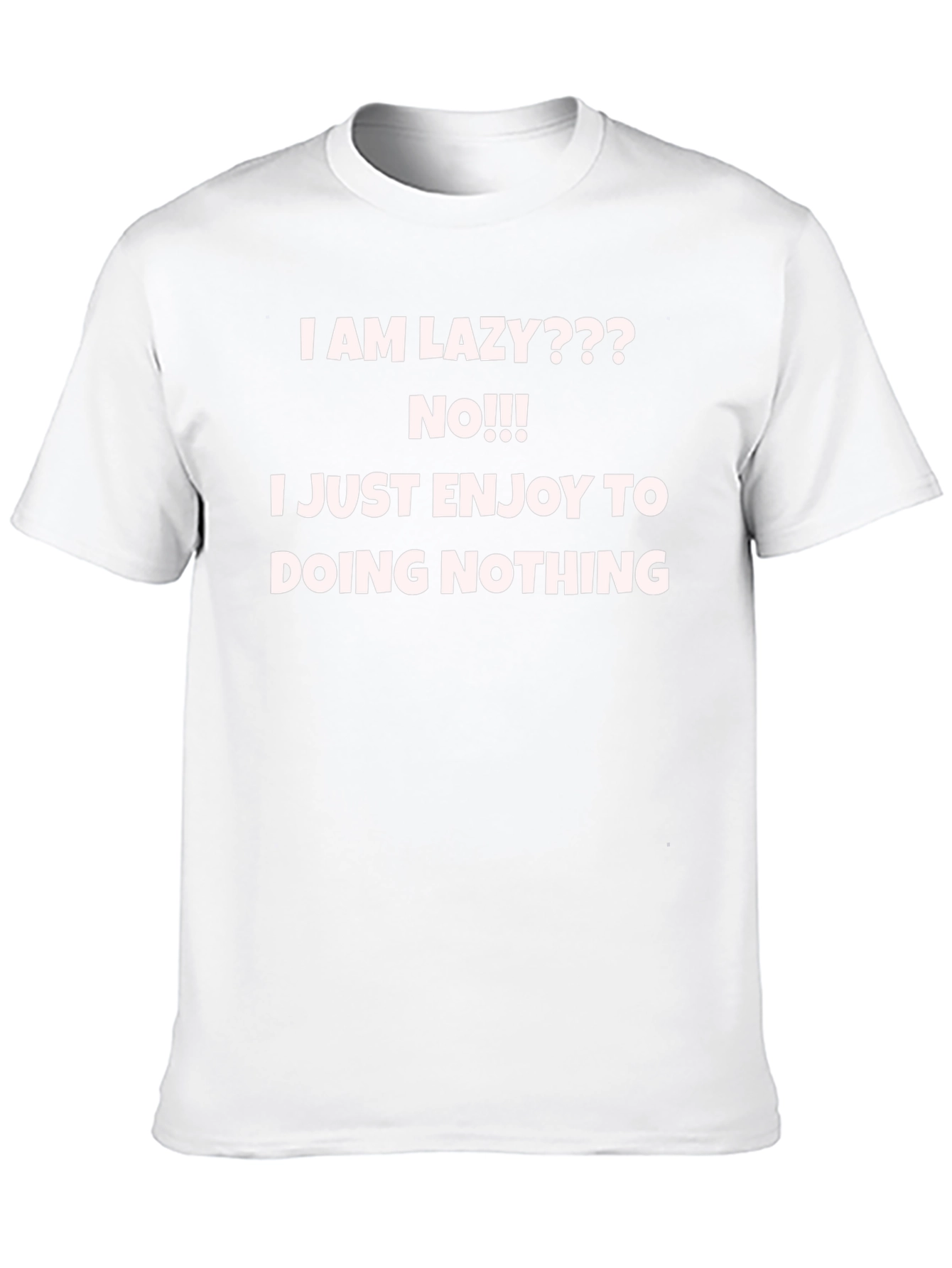 Black Funny Slogan Graphic Tee - Lazy Enjoyment view 10