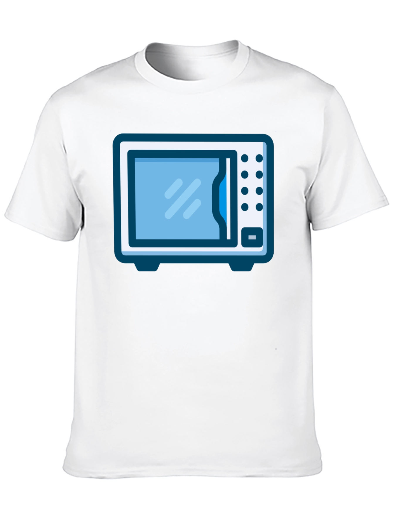 Black Microwave T-Shirt - Quirky Graphic Tee view 10