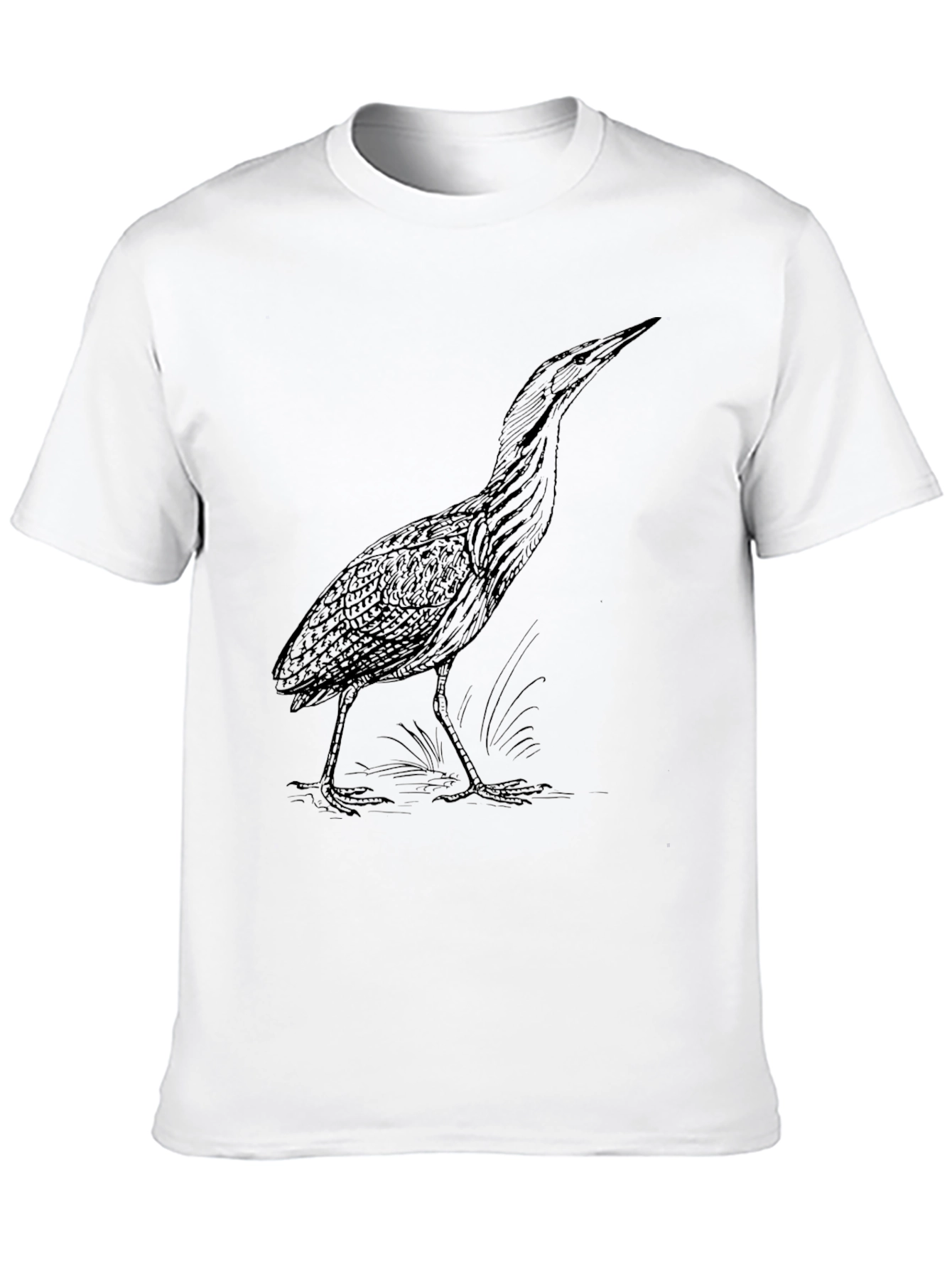 Black Black Heron Graphic Tee - Nature Lover's Shirt view 10