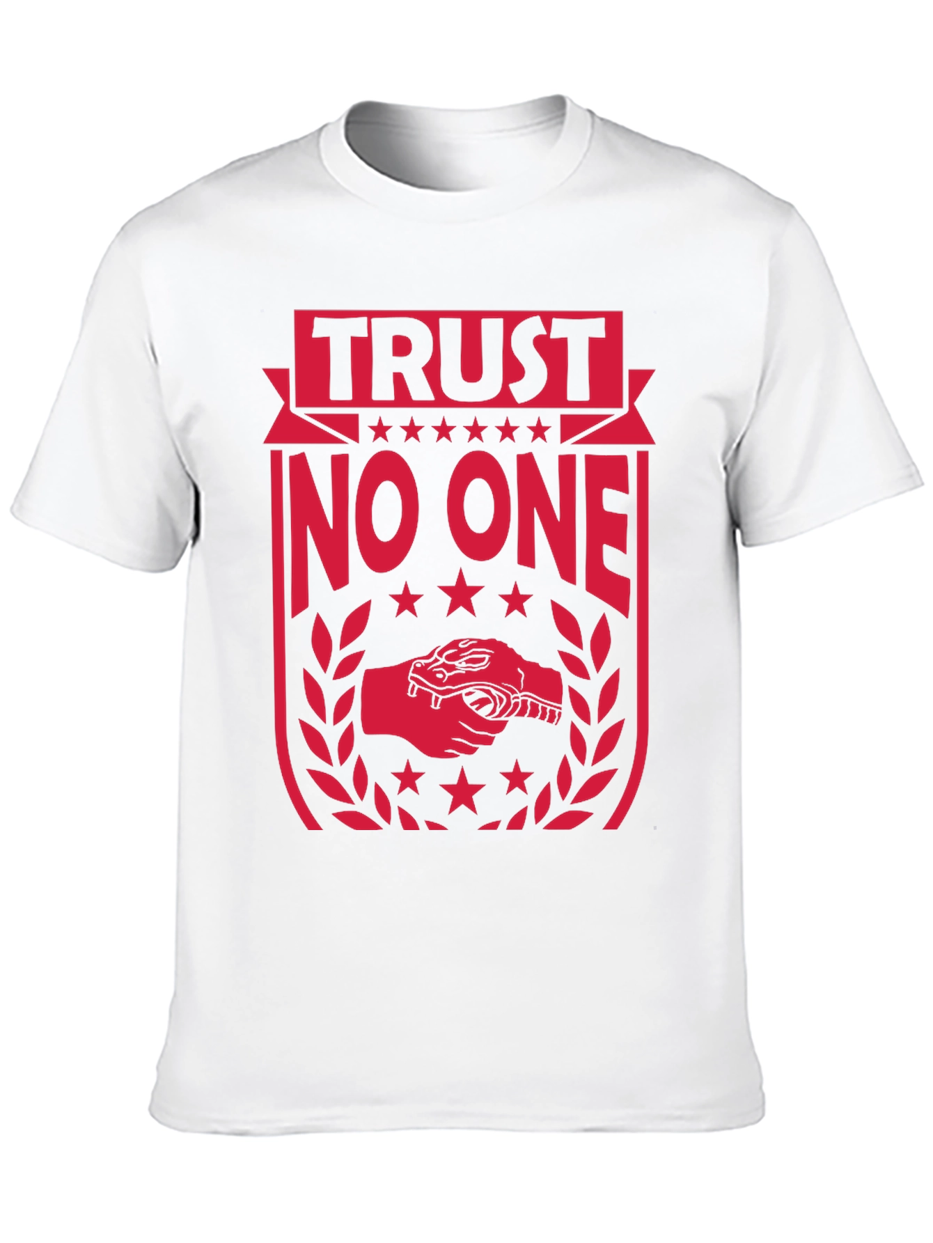 Black Trust No One Graphic Tee - Black Cotton view 10