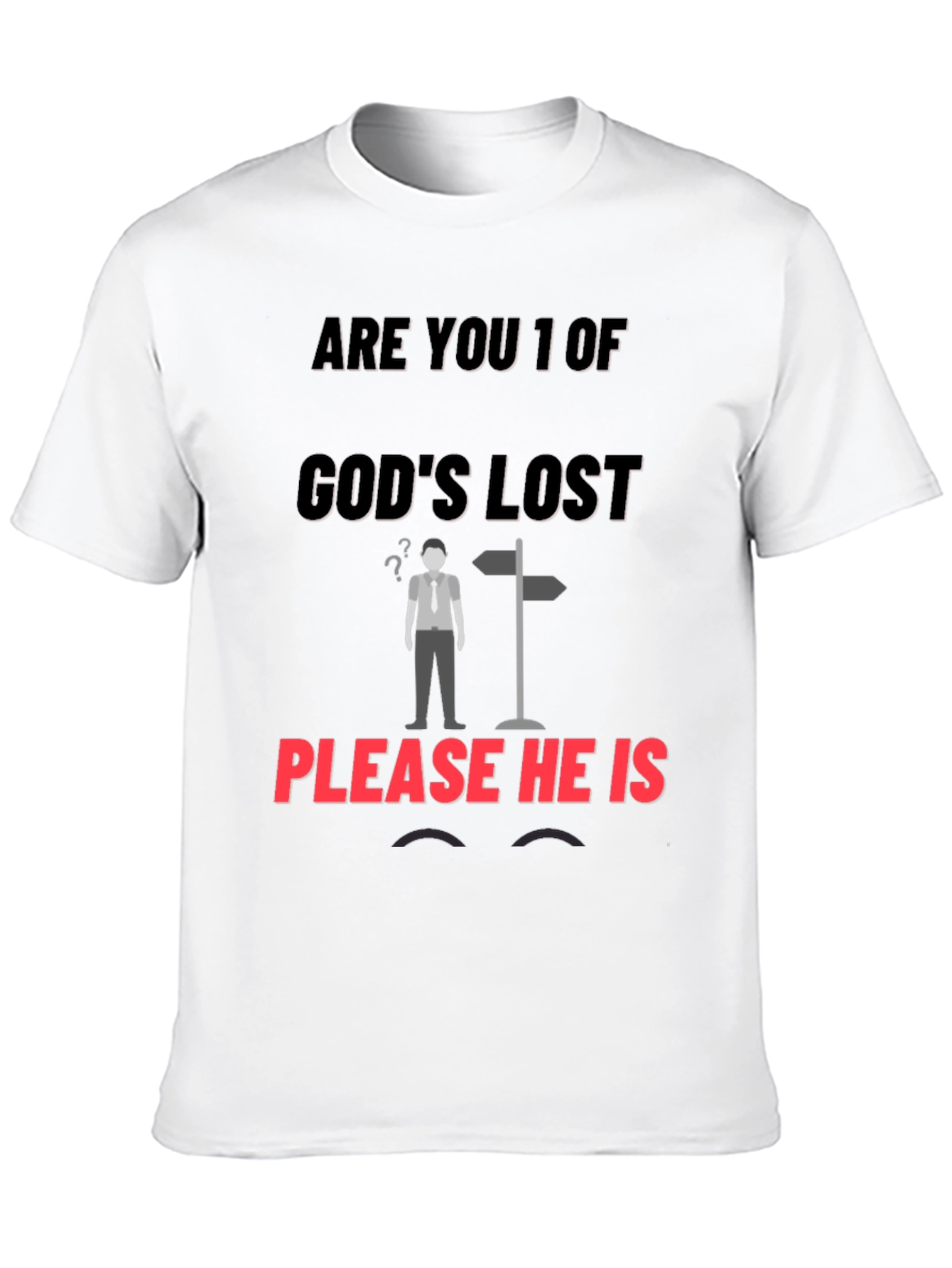 Black Lost? Graphic Tee - Find Your Way view 10