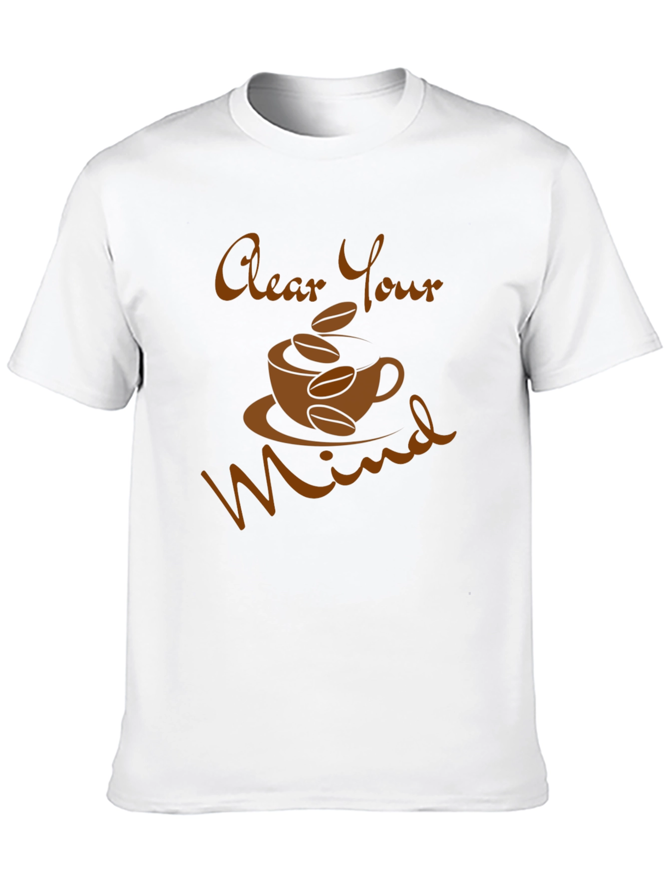 Black Clear Your Mind Coffee T-Shirt view 10