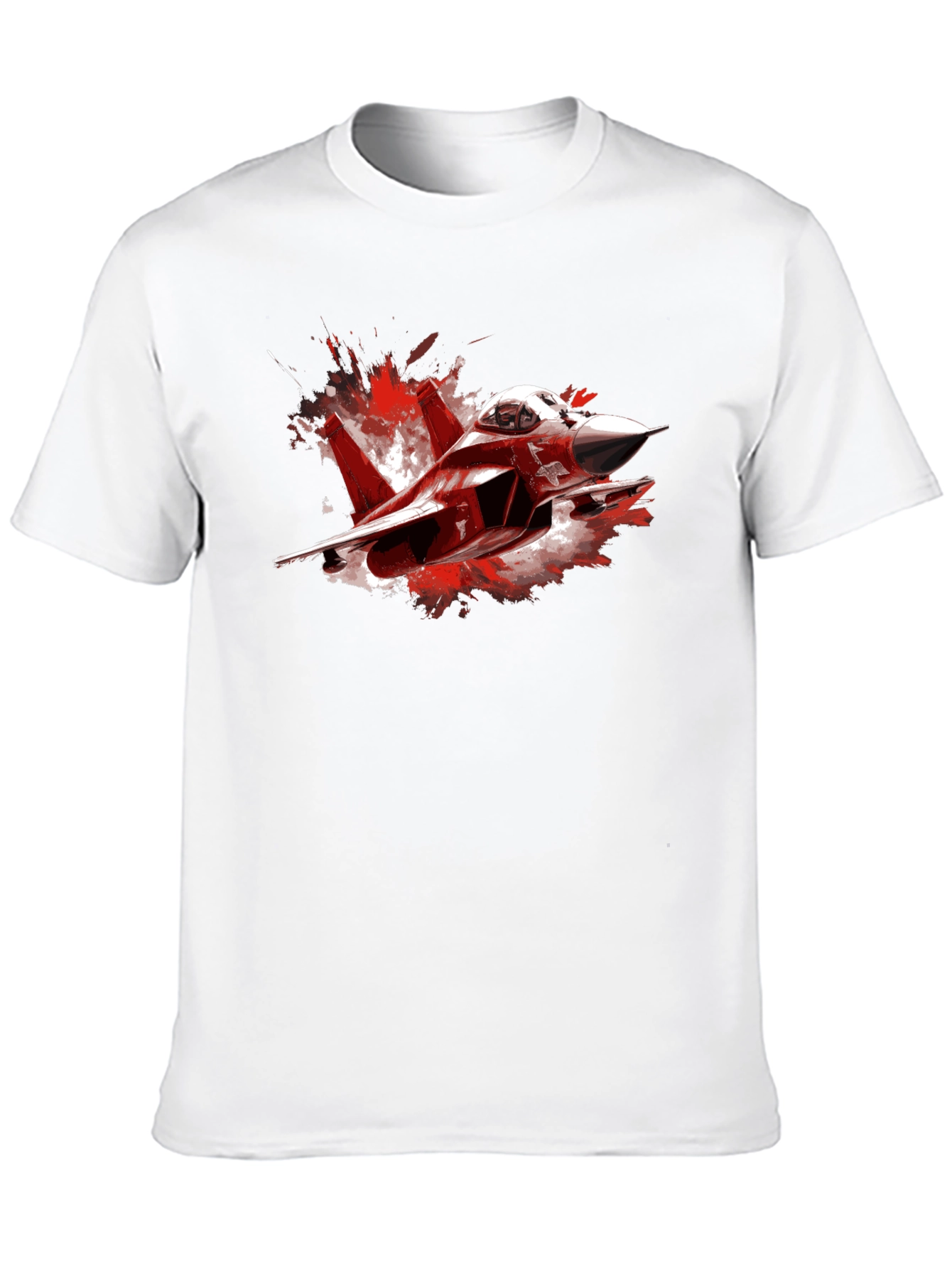 Black Fighter Jet Graphic Tee - Bold & Stylish view 10