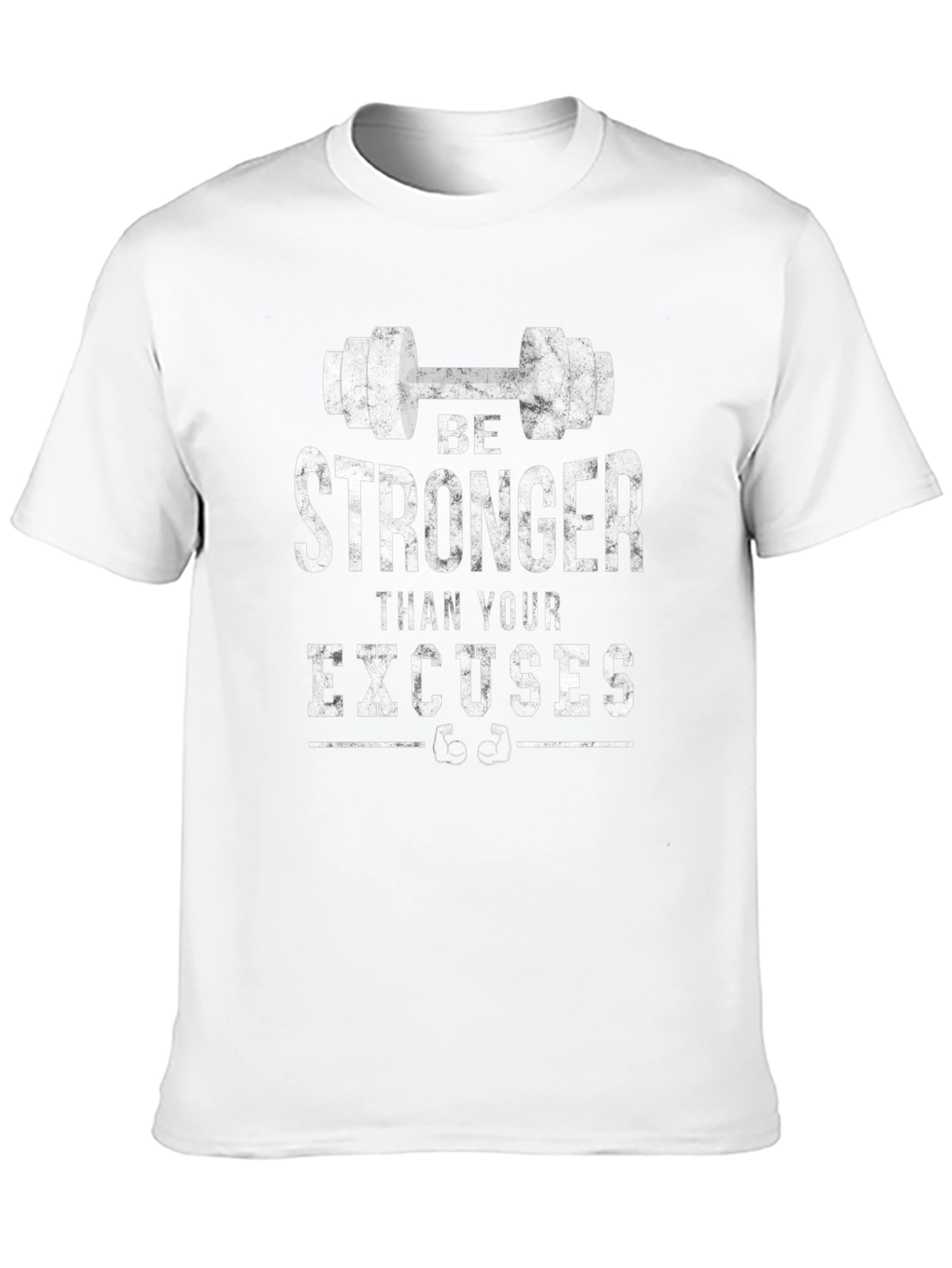 Black Be Stronger Than Your Excuses Gym T-Shirt view 10