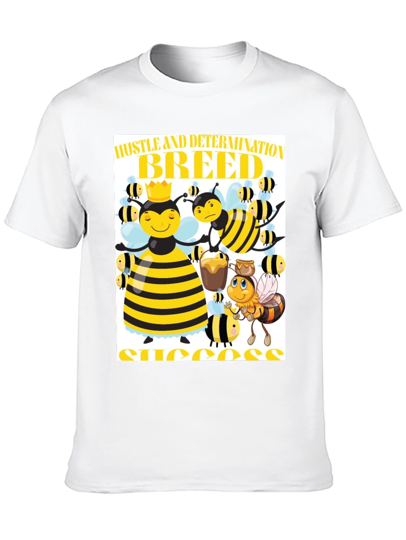 Black Hustle and Determination Breed Success T-Shirt view 10