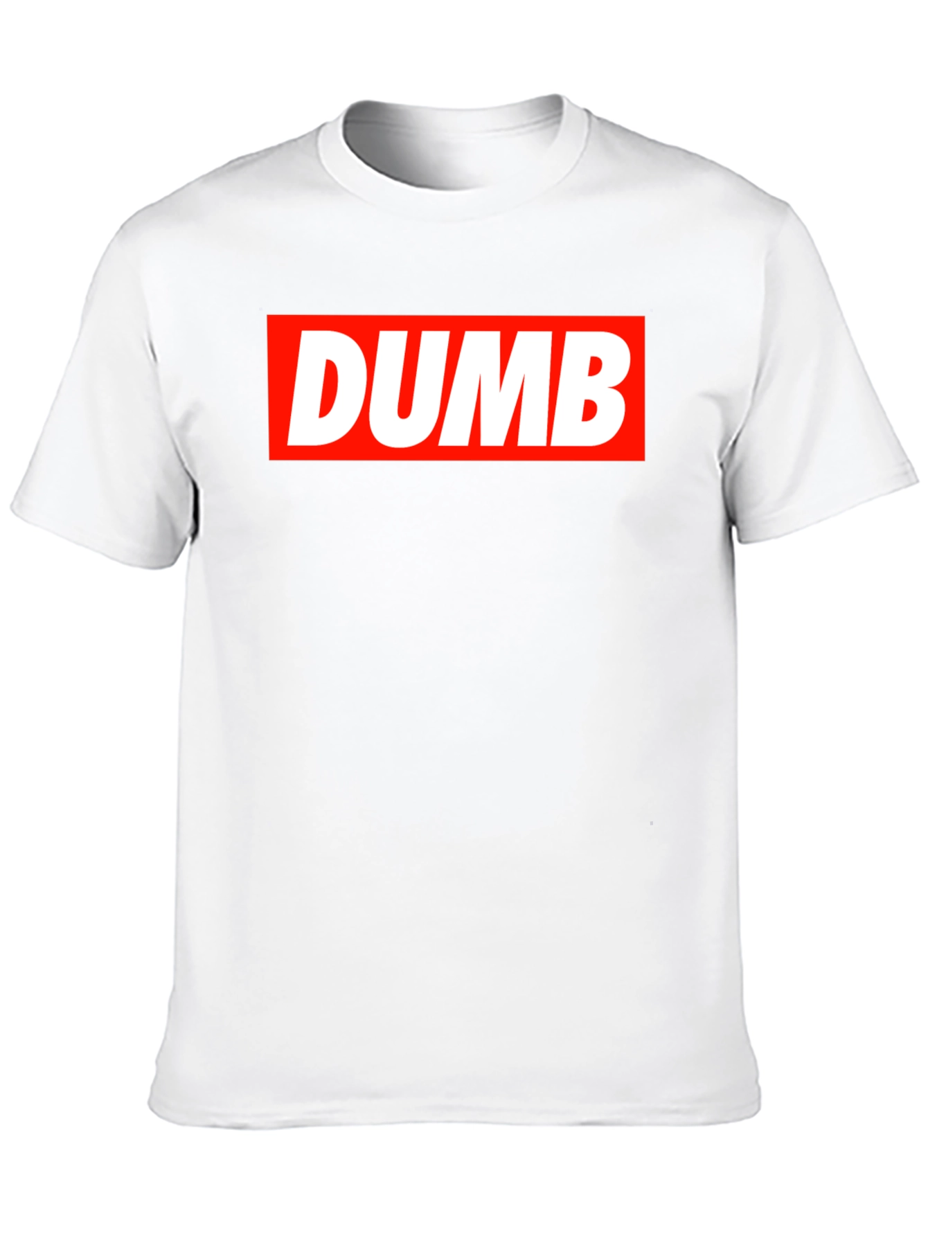 Black DUMB Graphic T-Shirt - Bold Statement Tee view 10