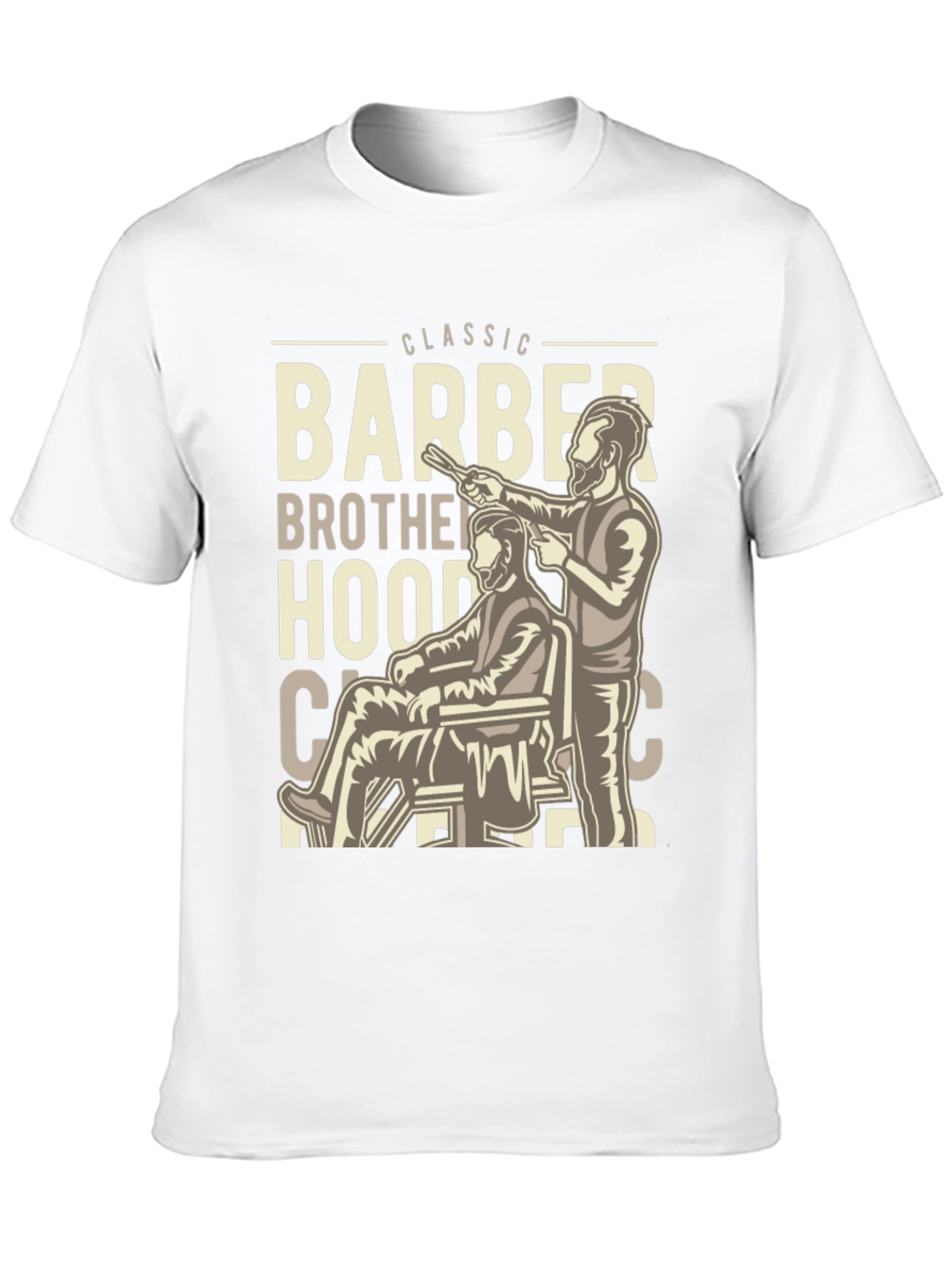 Black Classic Barber Brotherhood Tee view 10