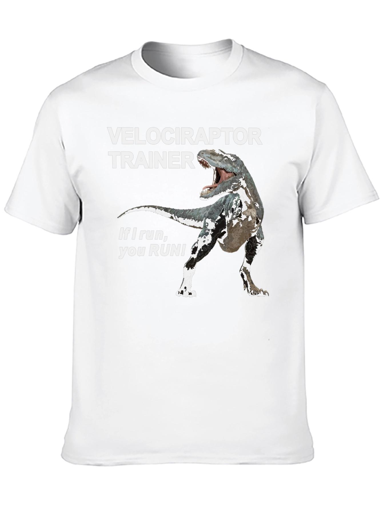 Black Velociraptor Trainer Graphic Tee view 10