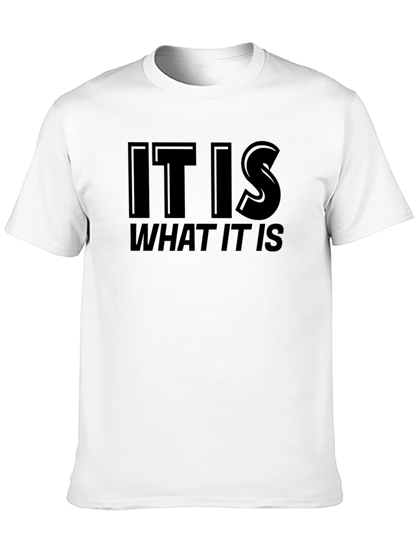 Black It Is What It Is Graphic Tee - Unisex Black T-Shirt view 10