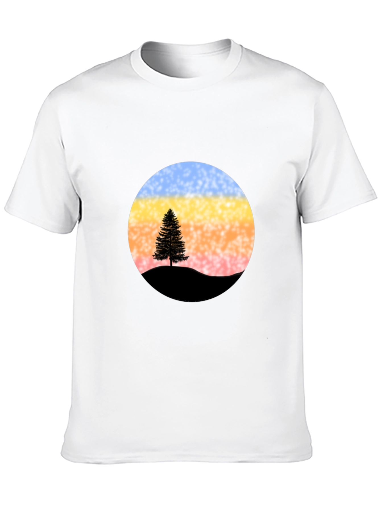 Black Sunset Tree Graphic Tee - Stylish & Unique view 10