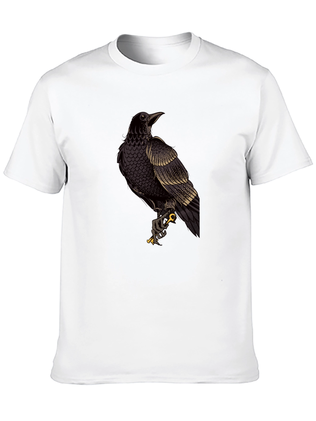 Black Raven Graphic Black T-Shirt view 10